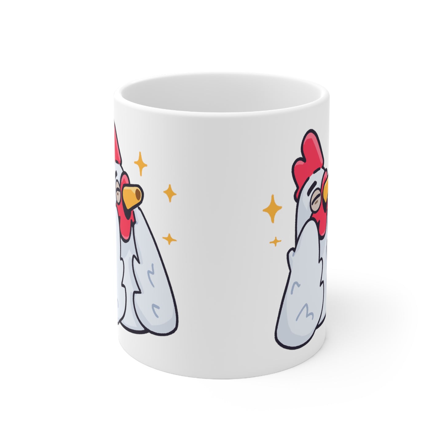 White Ceramic Mug 11oz #Feels Good by Gravy (COQ INU 0x420 shop)