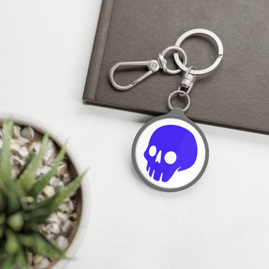 Madskullz Purple Skull Logo Keyring Tag