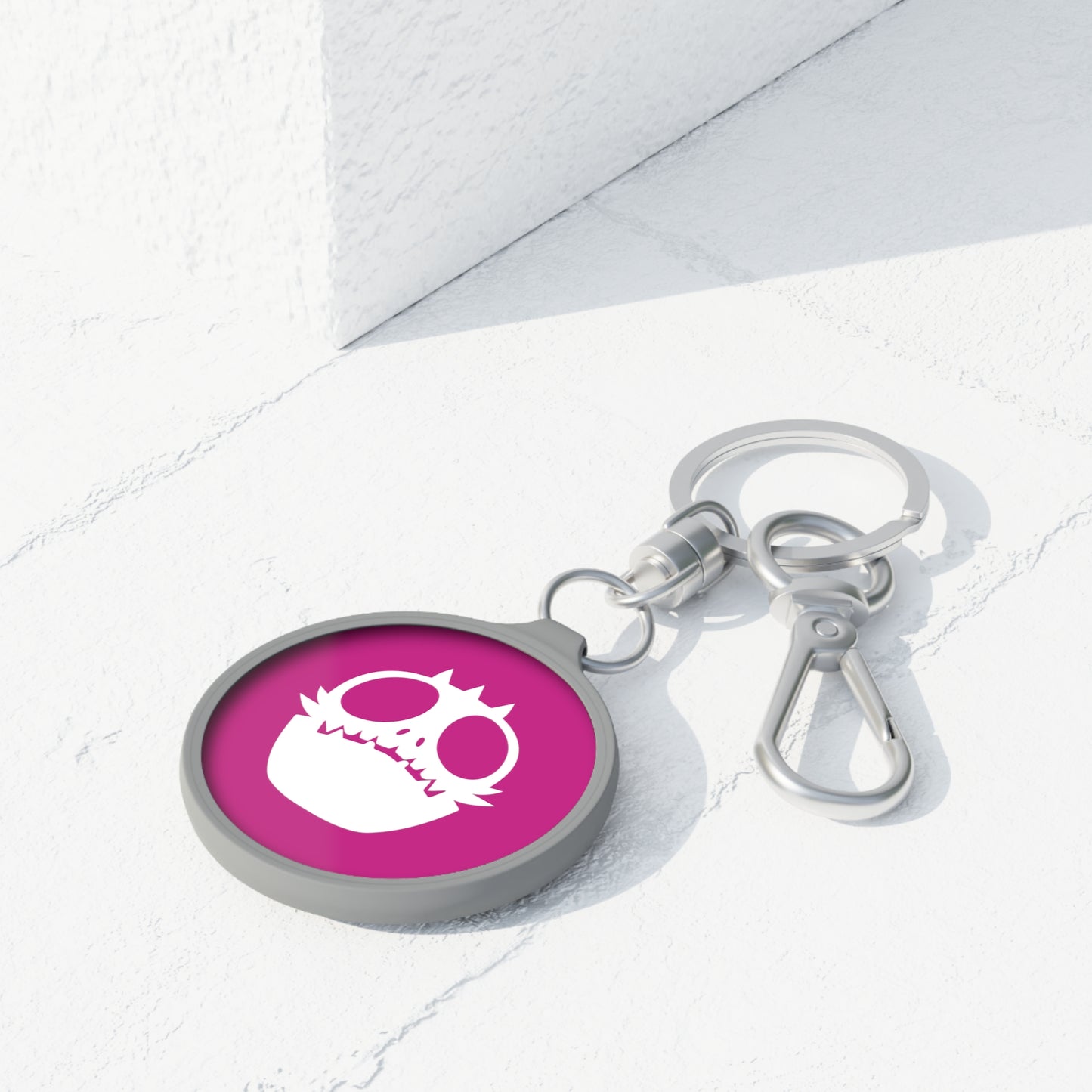 Keyring Tag Love Monster White Emblem