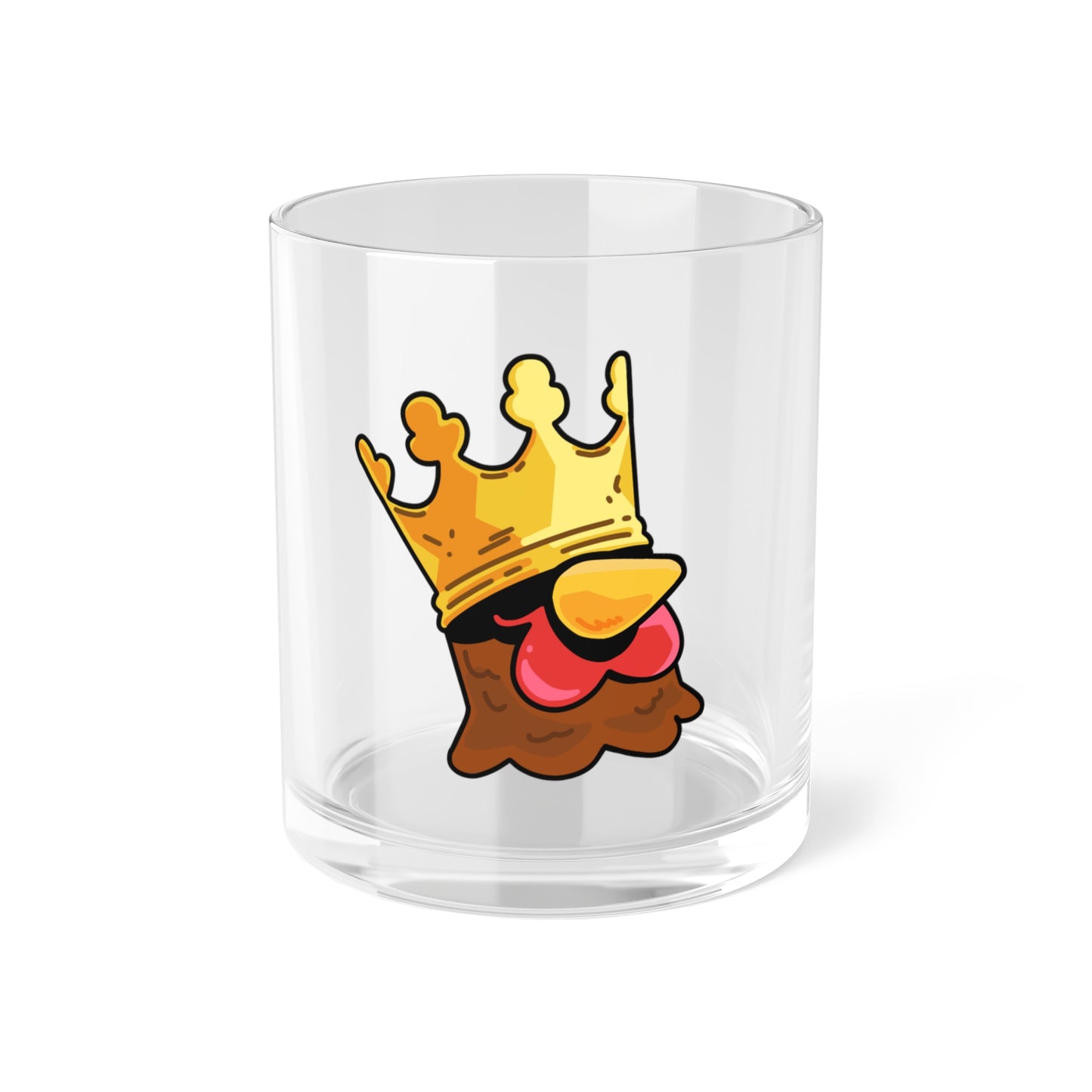 Gravy Fan Art Bar Glass COQ Crown Head (0x420 INU Shop) Funny Chicken