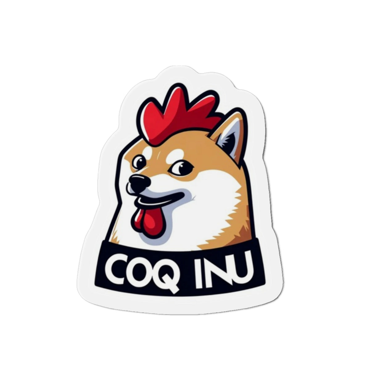 Nifty Fan Art COQ INU with Dog Magnet