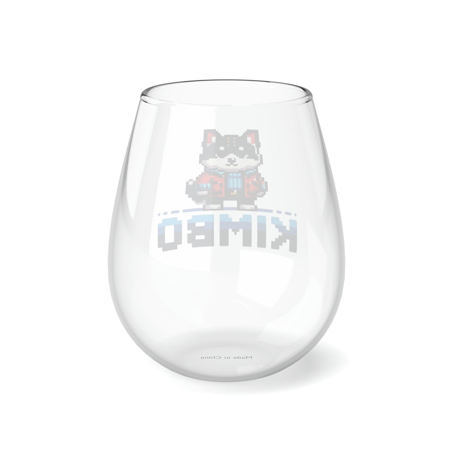 KIMBO Stemless Wine Glass, 11.75oz  (COQ INU 0x420 shop) #KIMBO Blue By Nifty