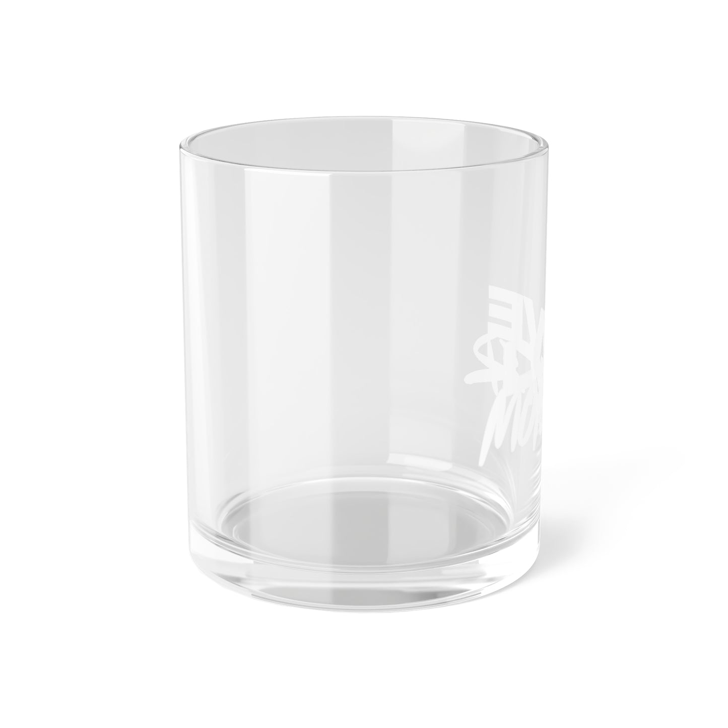 Love Monster Bar Glass Logo Text White