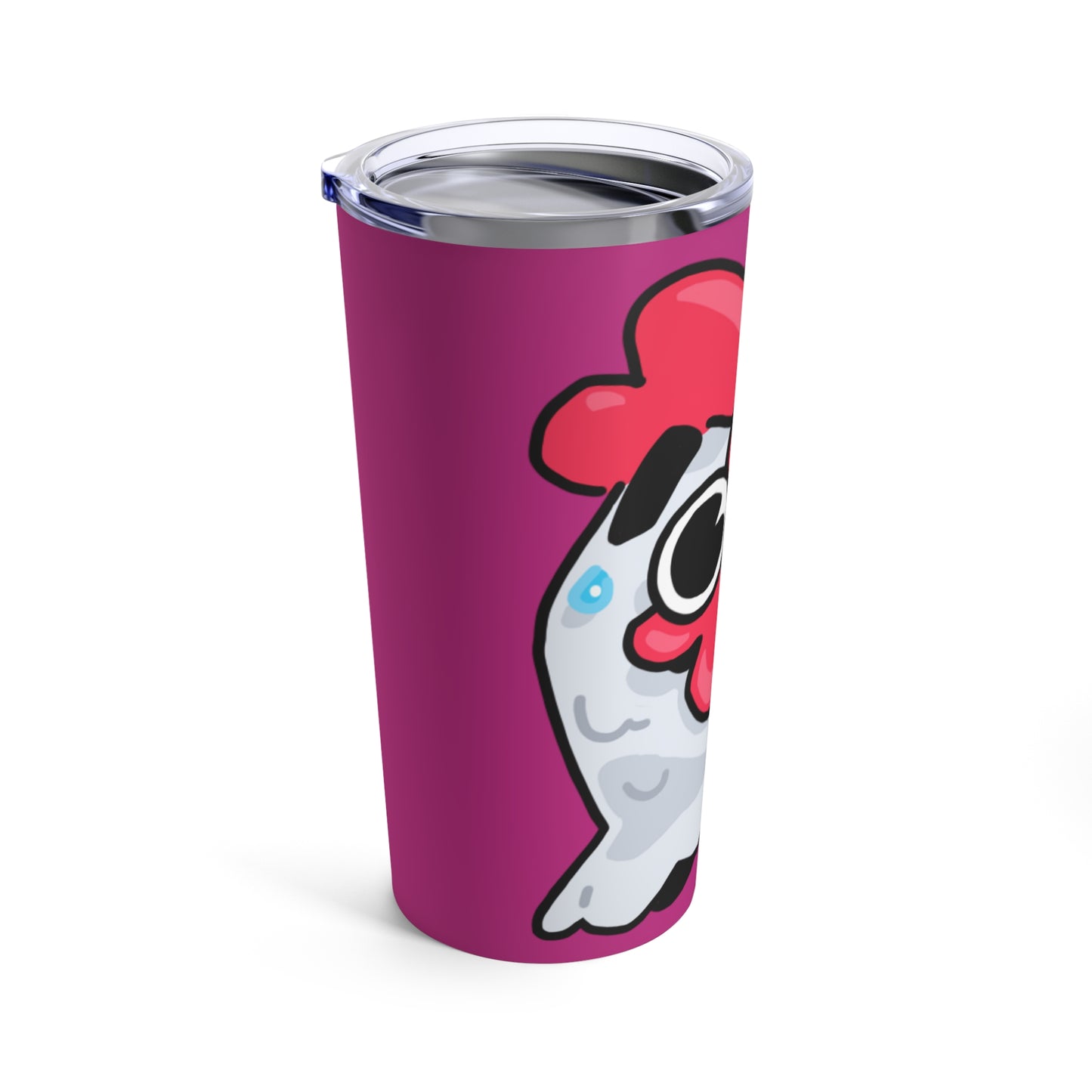 Gravy Fan Art Tumbler 20oz COQ Whistle Head (0x420 Shop) on Hot Pink Background