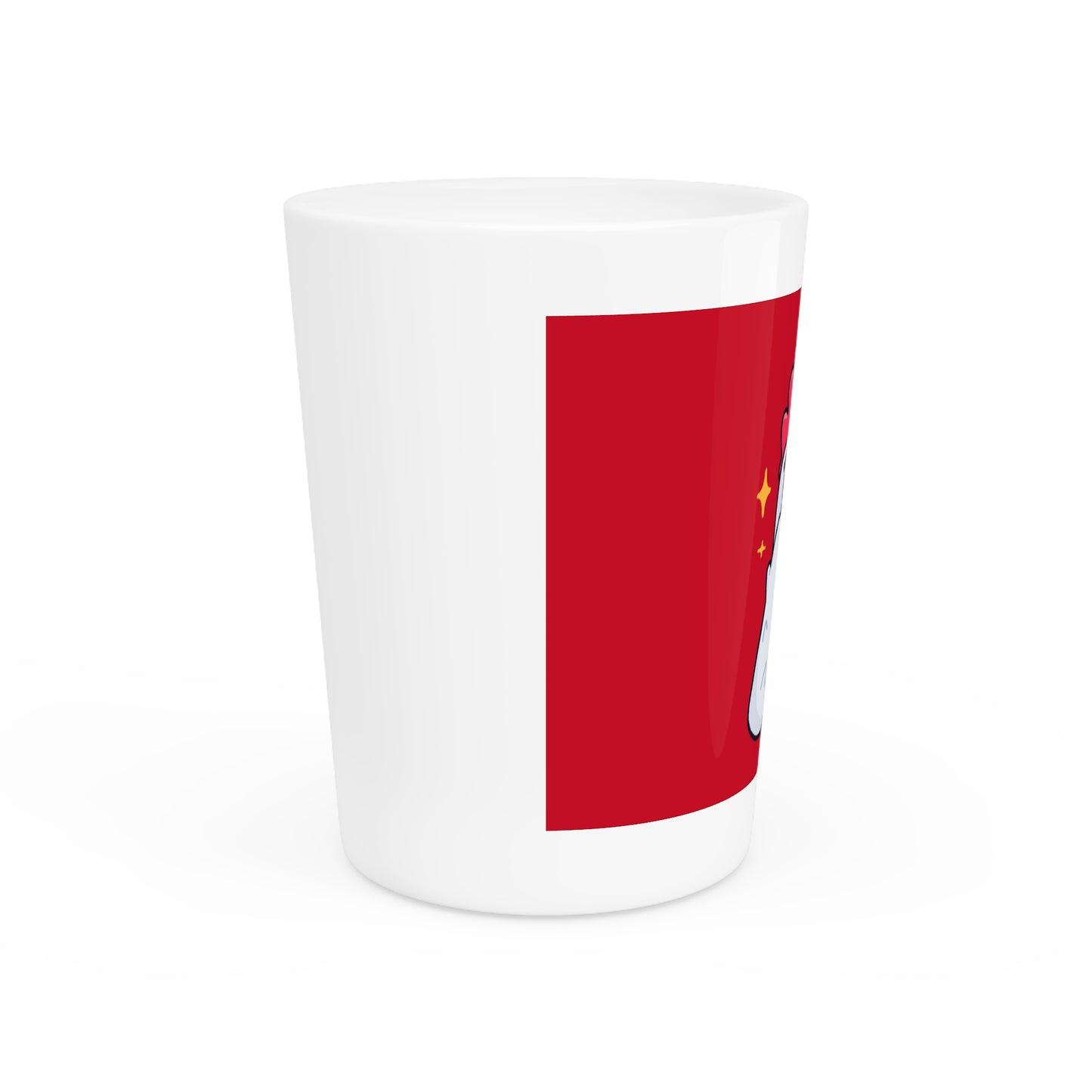 Shot Glass on Red (0x420 COQ INU Store) #Feels Good By Gravy