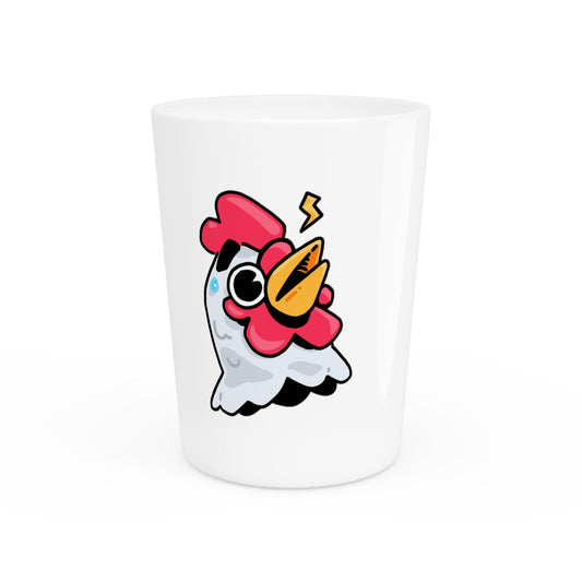 Gravy Fan Art Shot Glass Fan Art COQ Whistle Head on White background (0x420 INU Store)