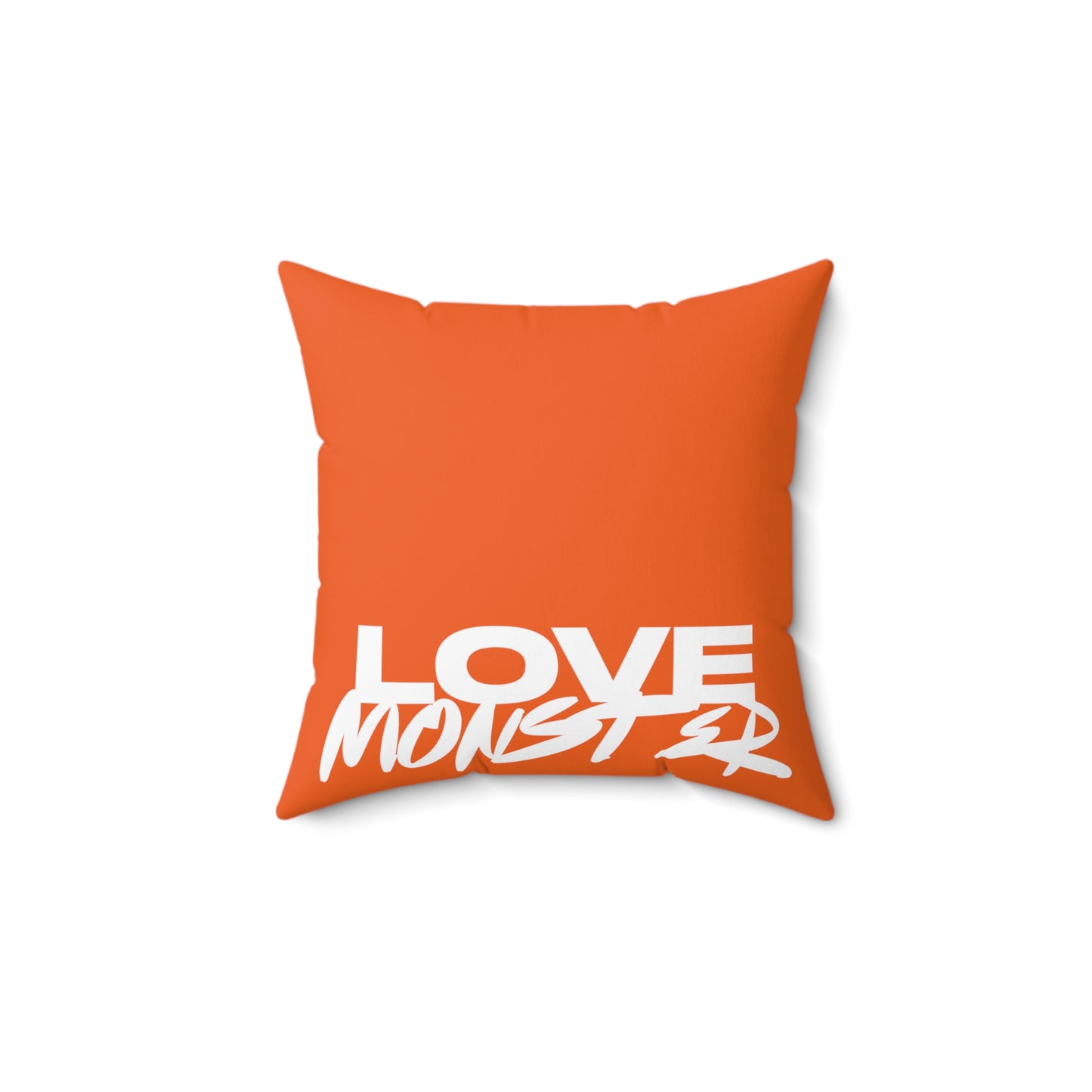 Spun Polyester Square Pillow Love Monster