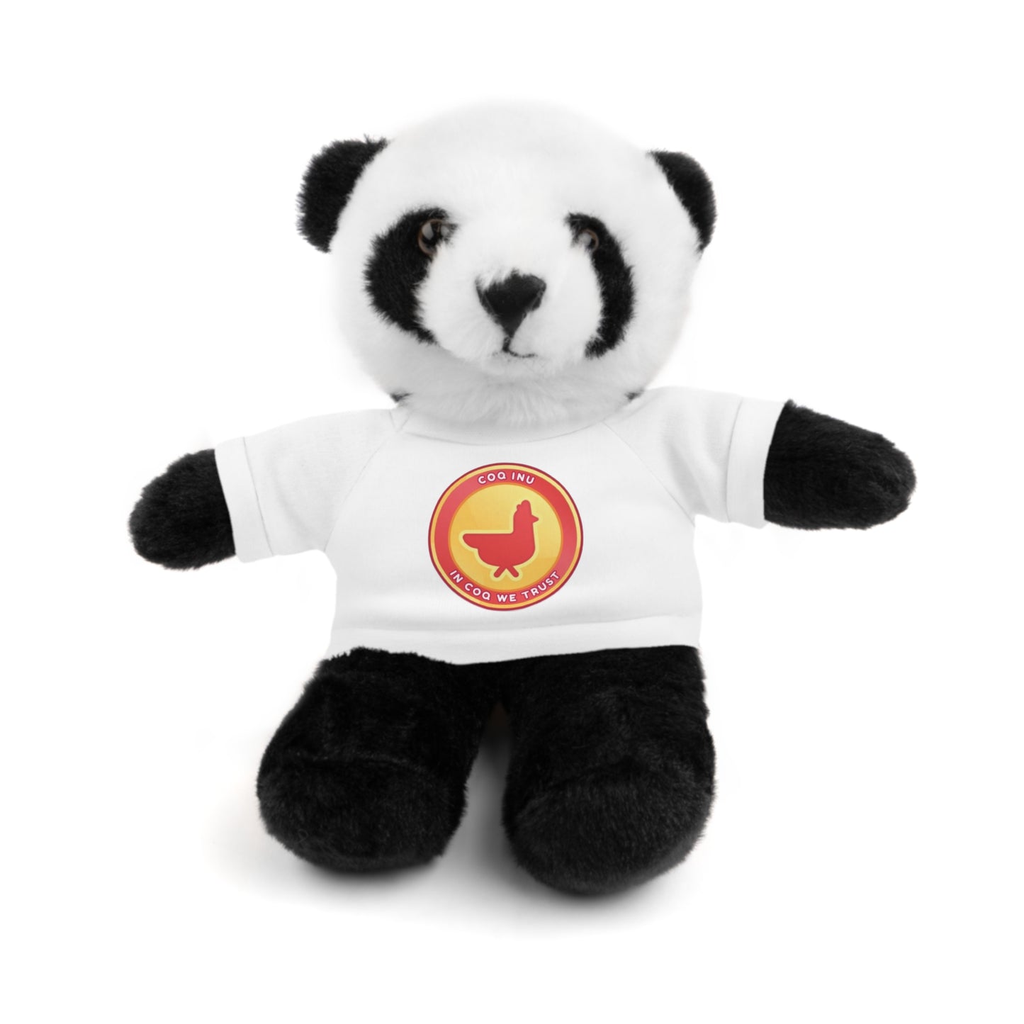 Stuffed Animals with Tee COQ INU Coin Logo print by Nifty