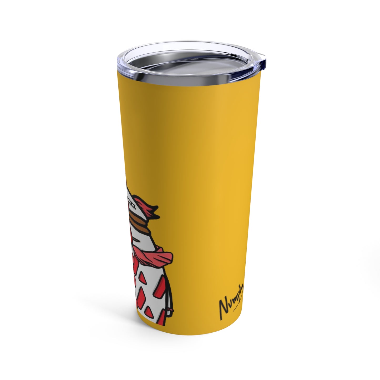 Pepe Portraits Tumbler 20oz COQ INU (0x420 Shop) on Yellow Background #Clown by Numpty