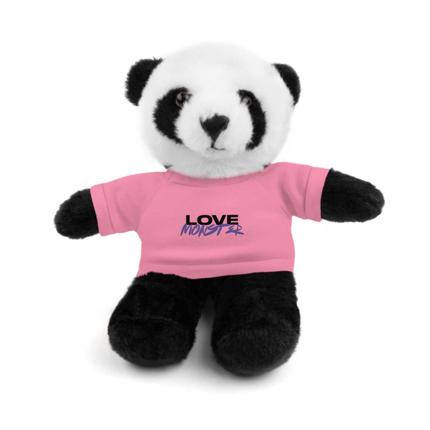 Love Monster Black & Purple Text Logo,  Stuffed Animals Teddy Bears