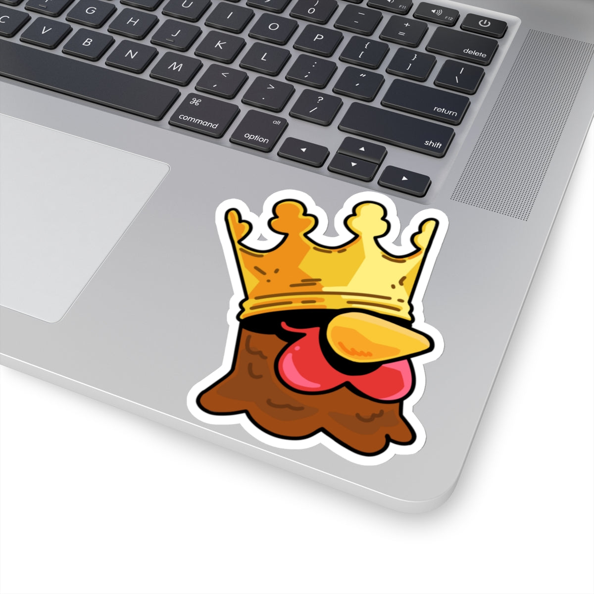 Gravy Fan Art COQ INU Crown Head Sticker (0x420 INU Shop) White Background