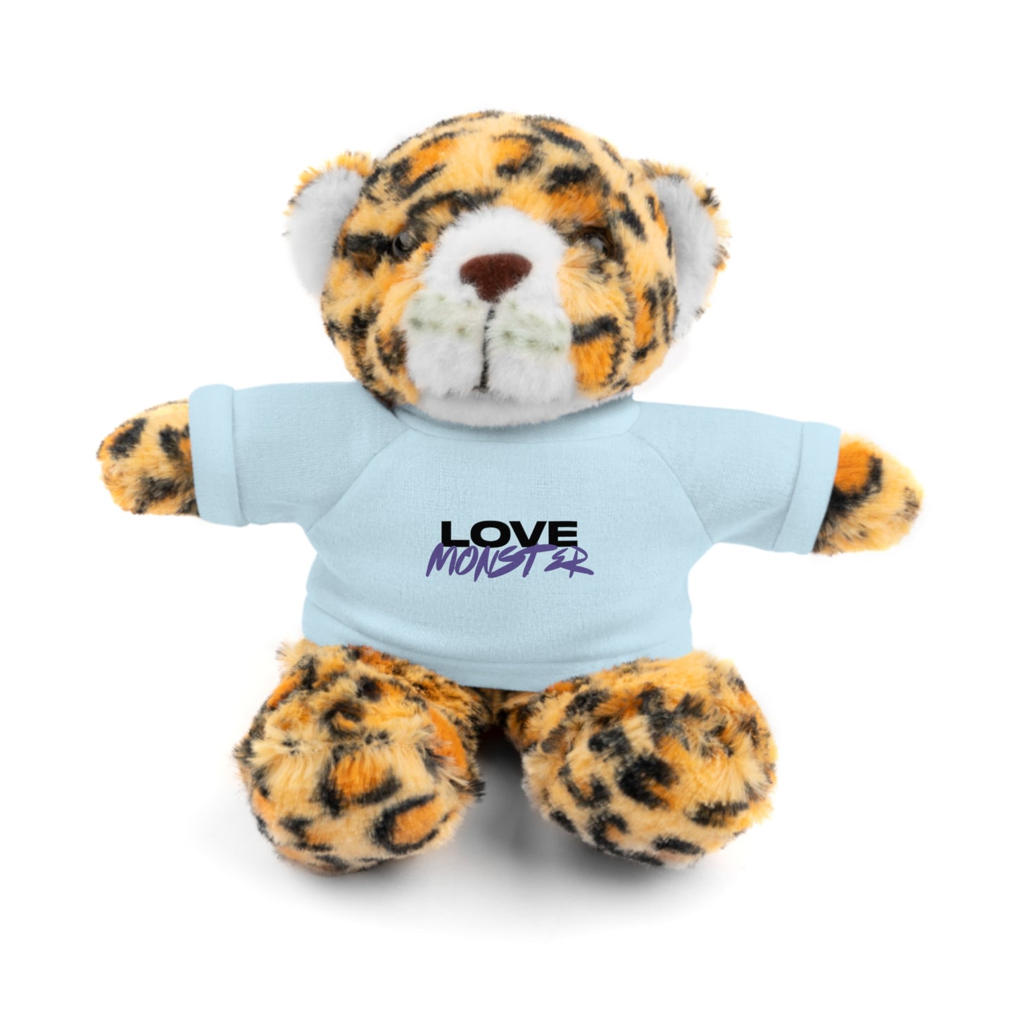 Love Monster Black & Purple Text Logo,  Stuffed Animals Teddy Bears