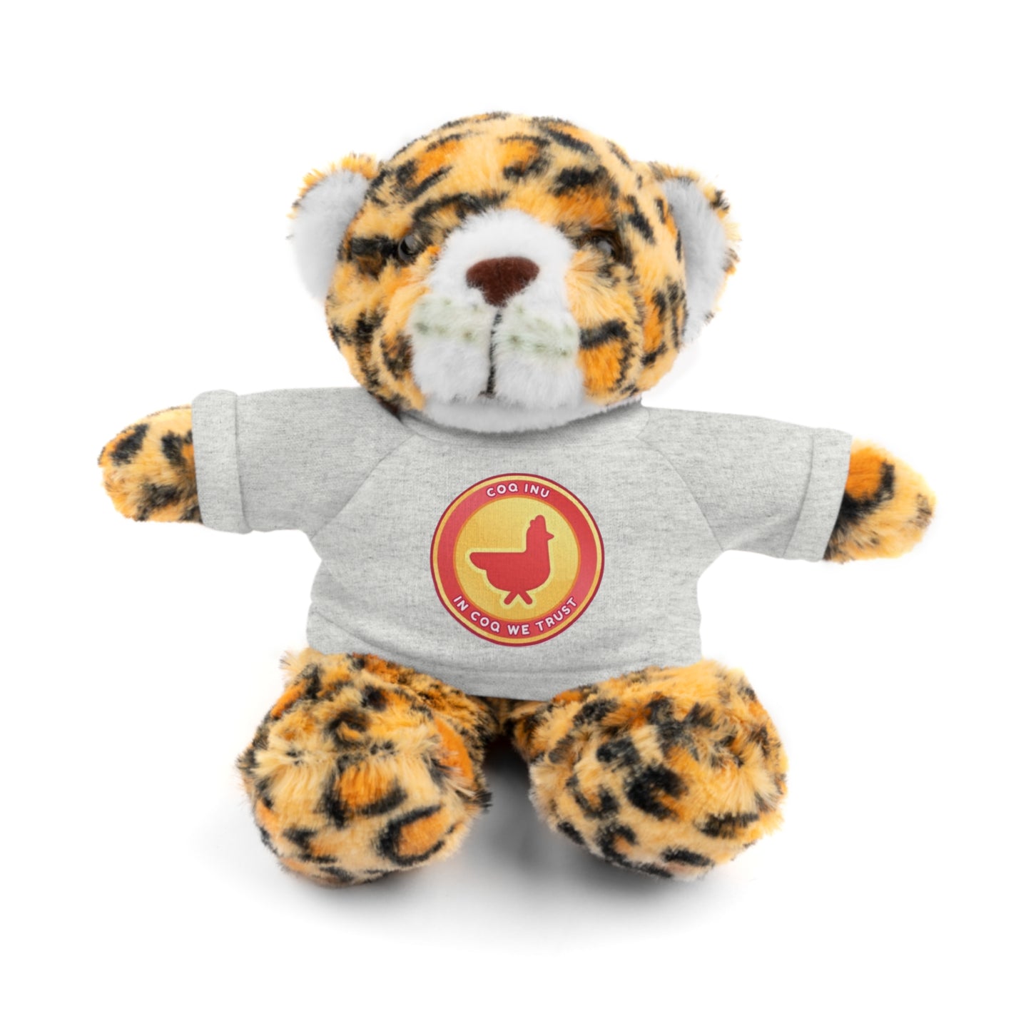 Stuffed Animals with Tee COQ INU Coin Logo print by Nifty