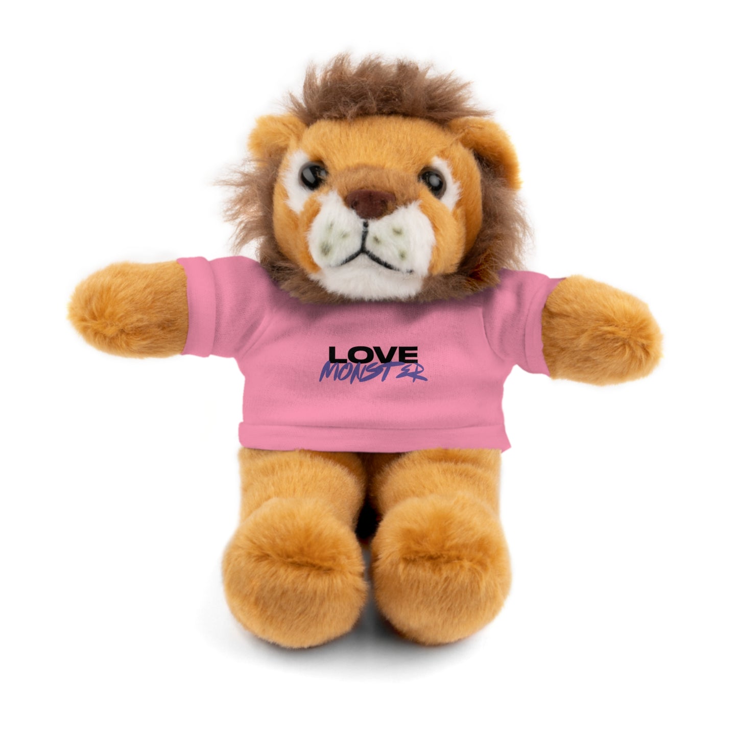 Love Monster Black & Purple Text Logo,  Stuffed Animals Teddy Bears