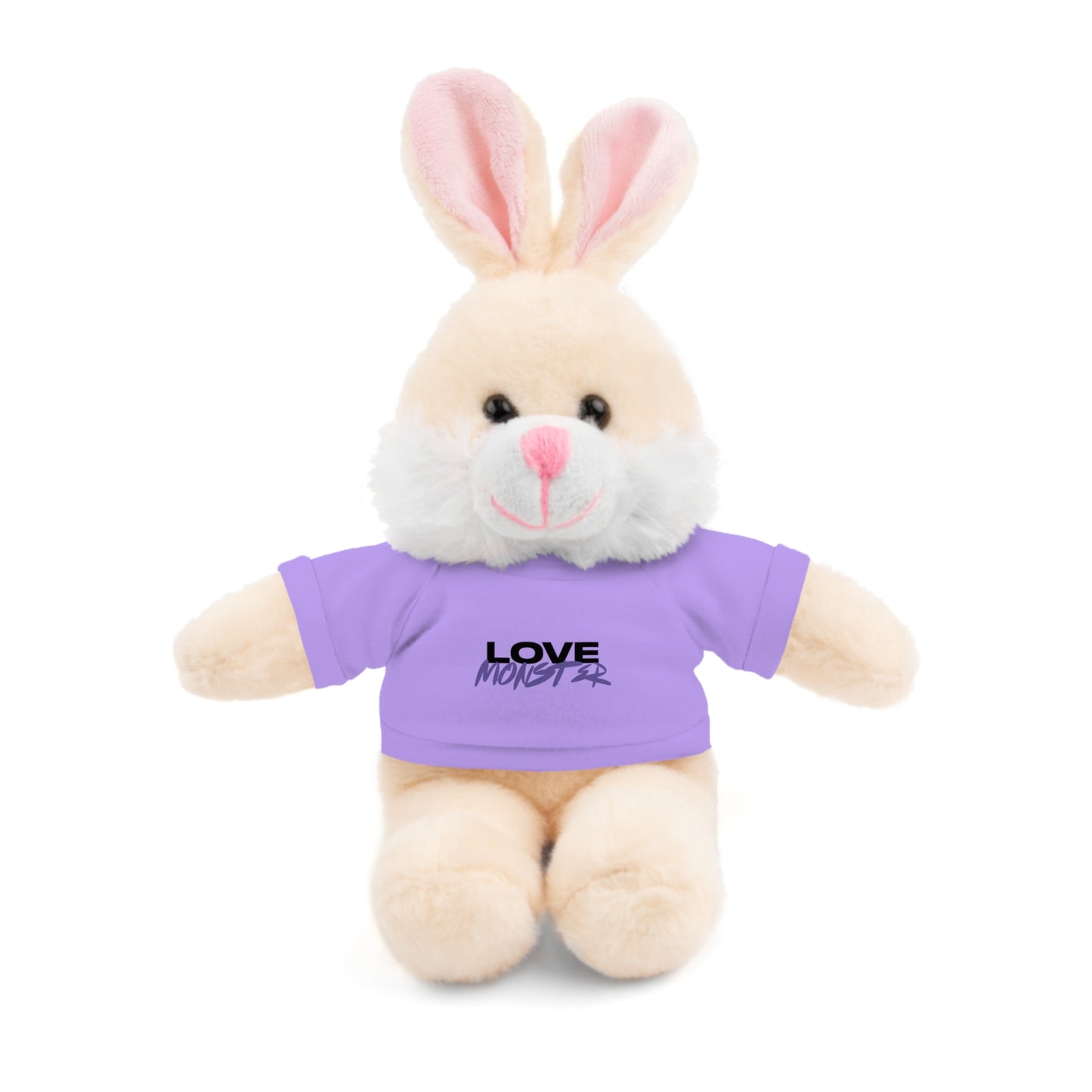 Love Monster Black & Purple Text Logo,  Stuffed Animals Teddy Bears