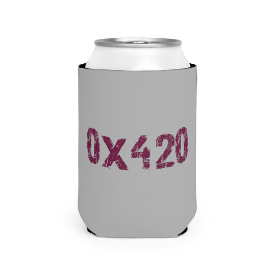 Can Cooler Sleeve Fan Art COQ INU Purple Text by Nifty