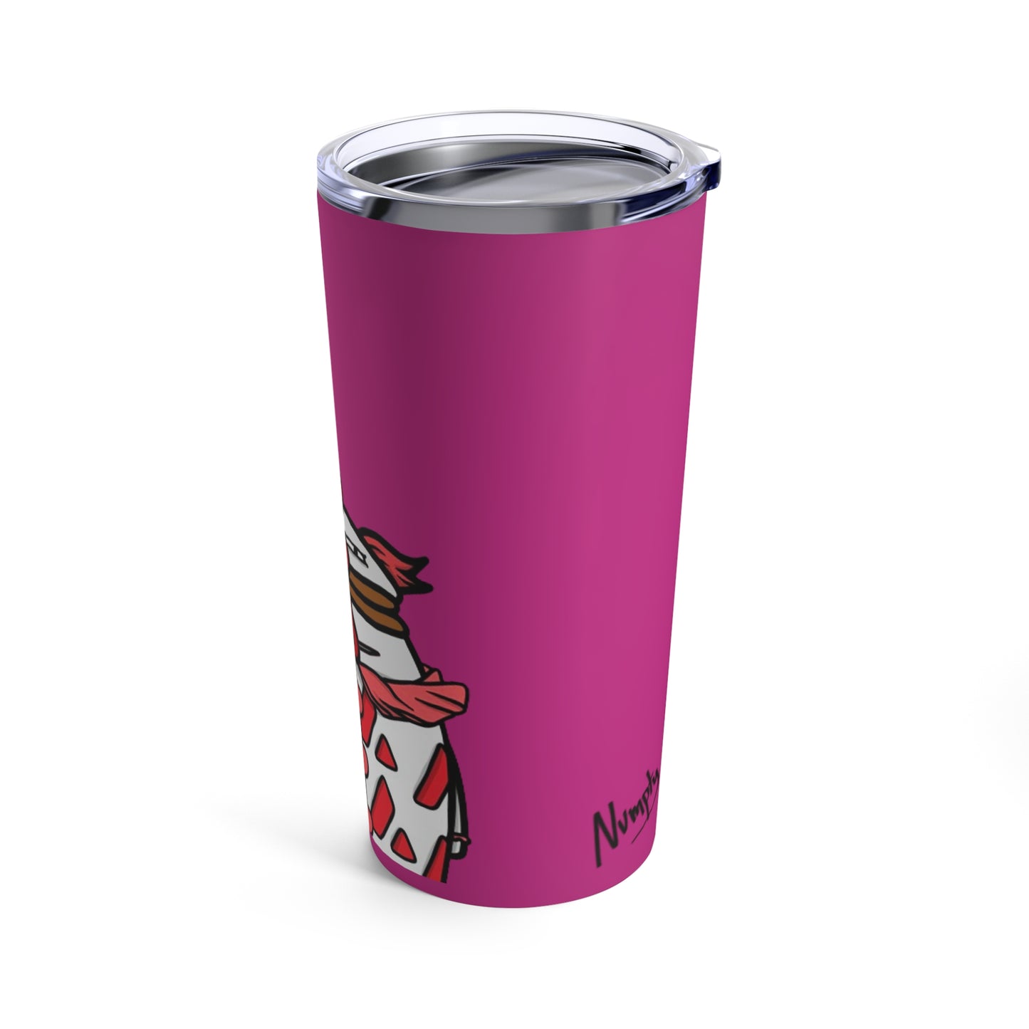 Pepe Portraits Tumbler 20oz COQ INU (0x420 Shop) on Hot Pink Background #Clown by Numpty