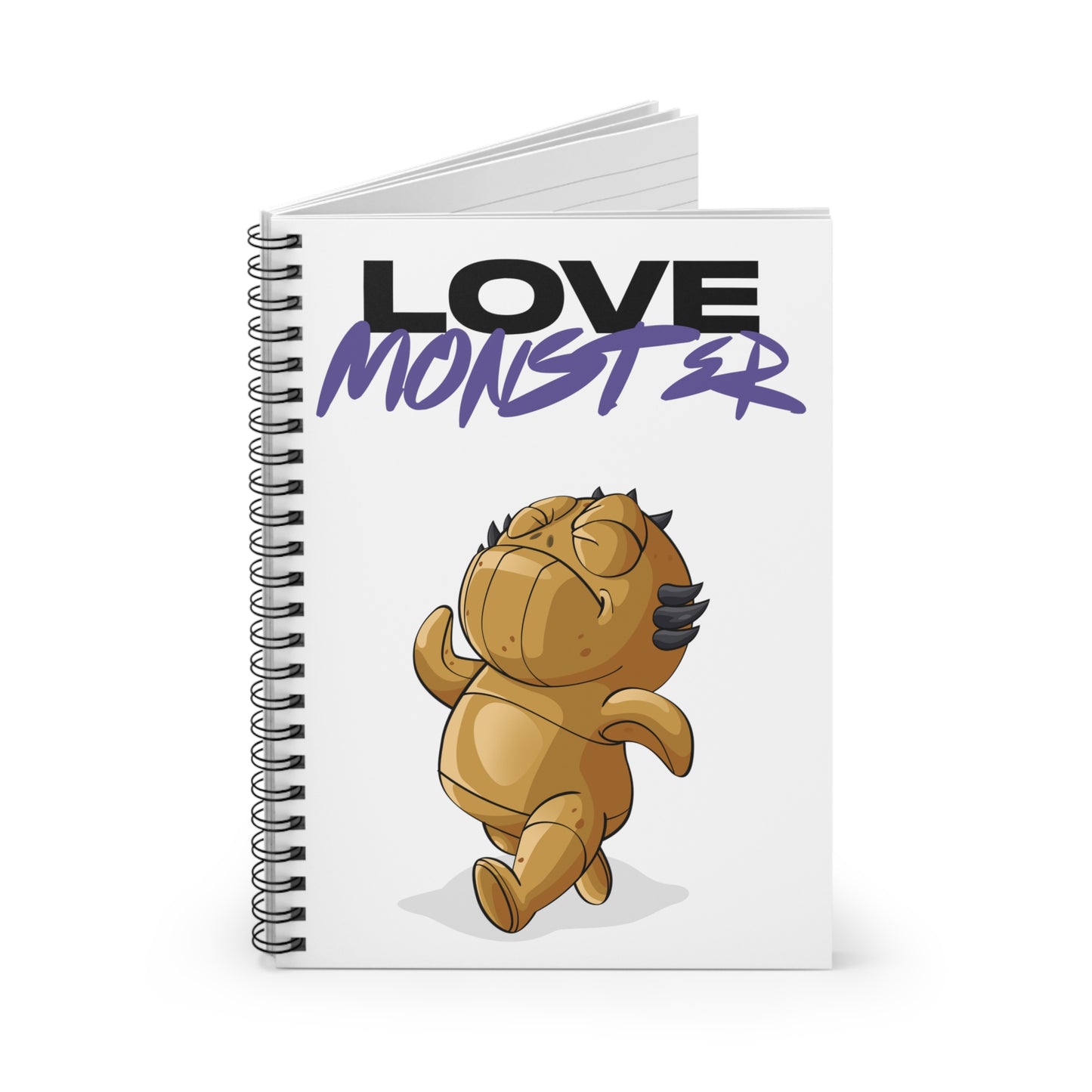 Spiral Notebook - Ruled Line Love Monster Patrick