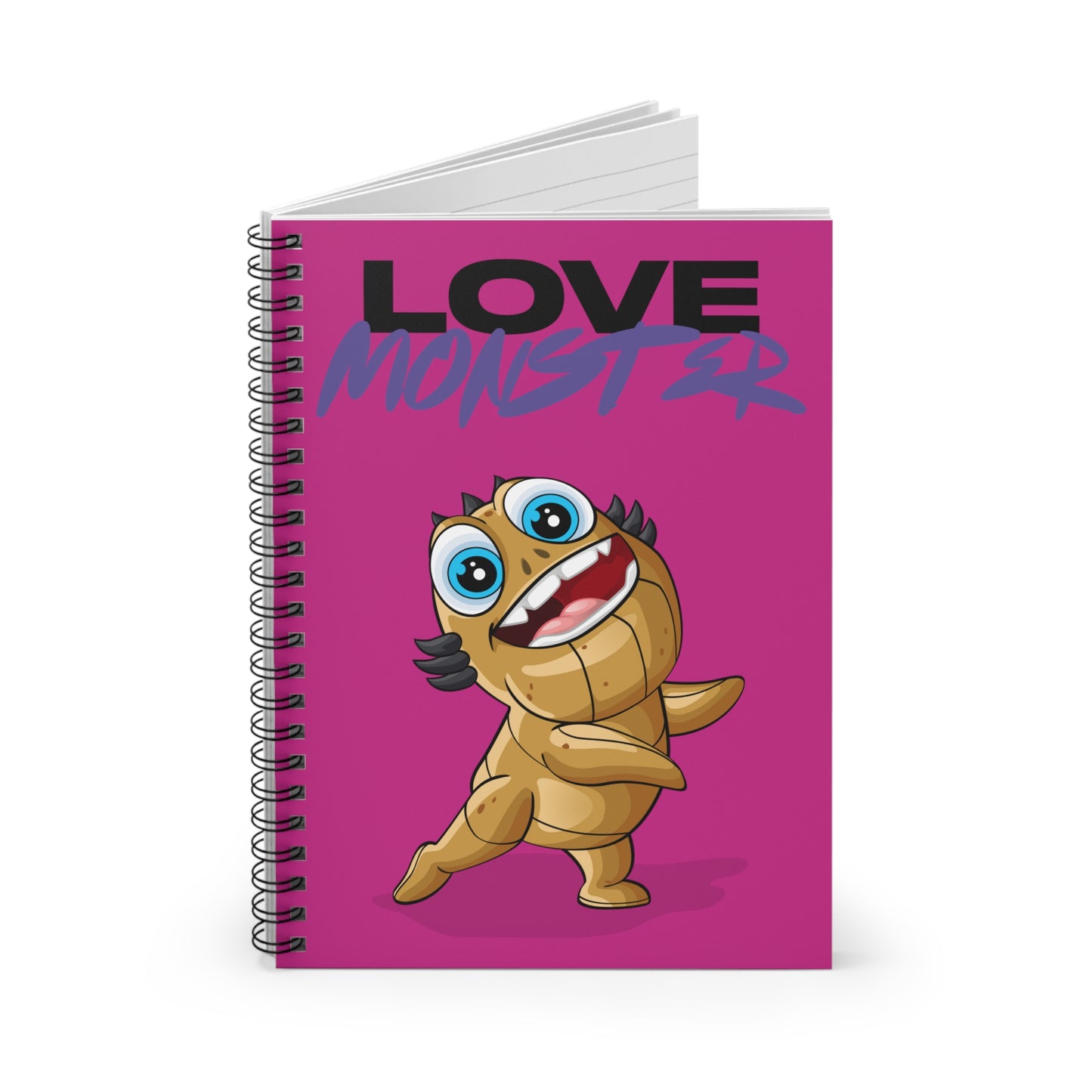 Spiral Notebook - Ruled Line Love Monster Patrick