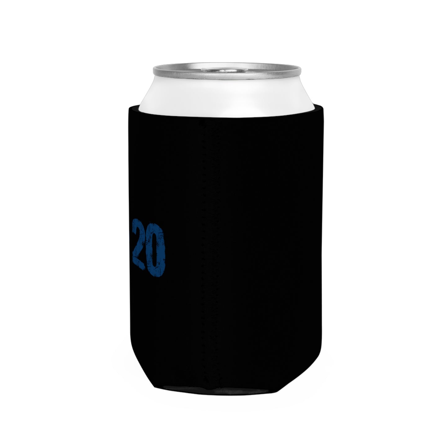 Can Cooler Sleeve Fan Art COQ INU Navy Text by Nifty