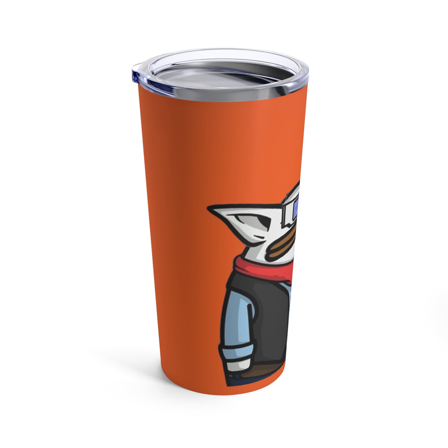 Pepe Portraits Tumbler 20oz COQ INU (0x420 Shop) on Orange Background # 69 Accessory by Numpty