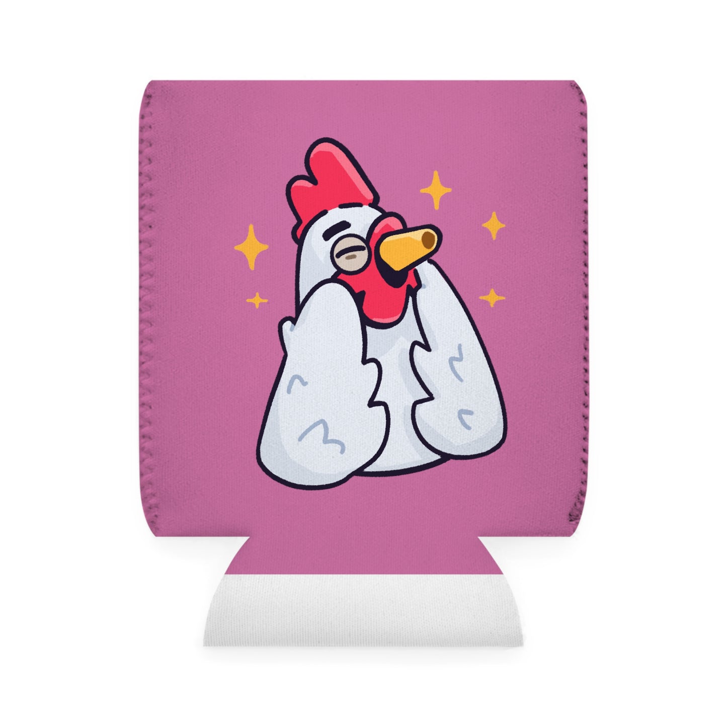 Pink Can Cooler Sleeve COQ INU 0x420 #Feels Good by Gravy