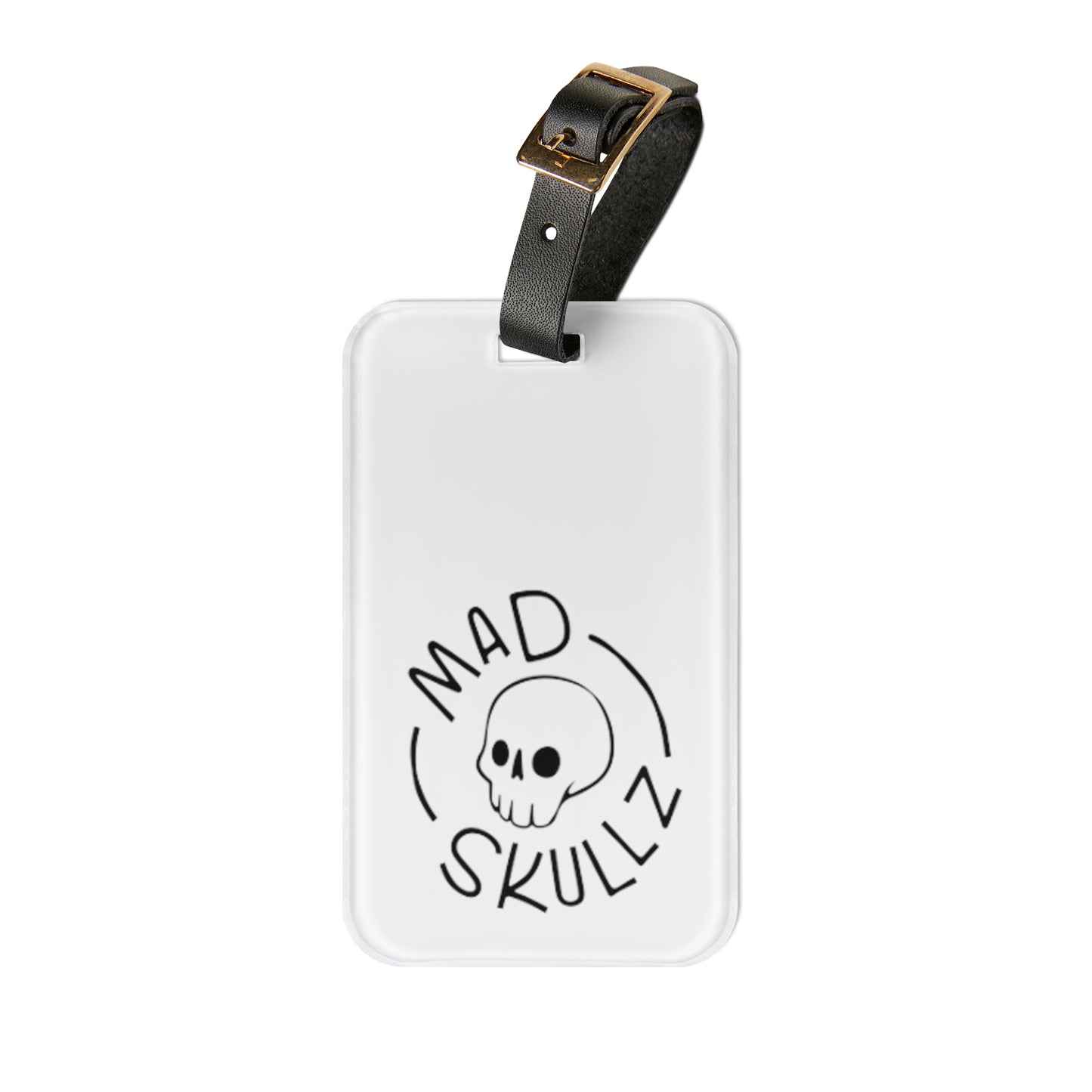 Luggage Tag with Purple Madskullz Circle Logo