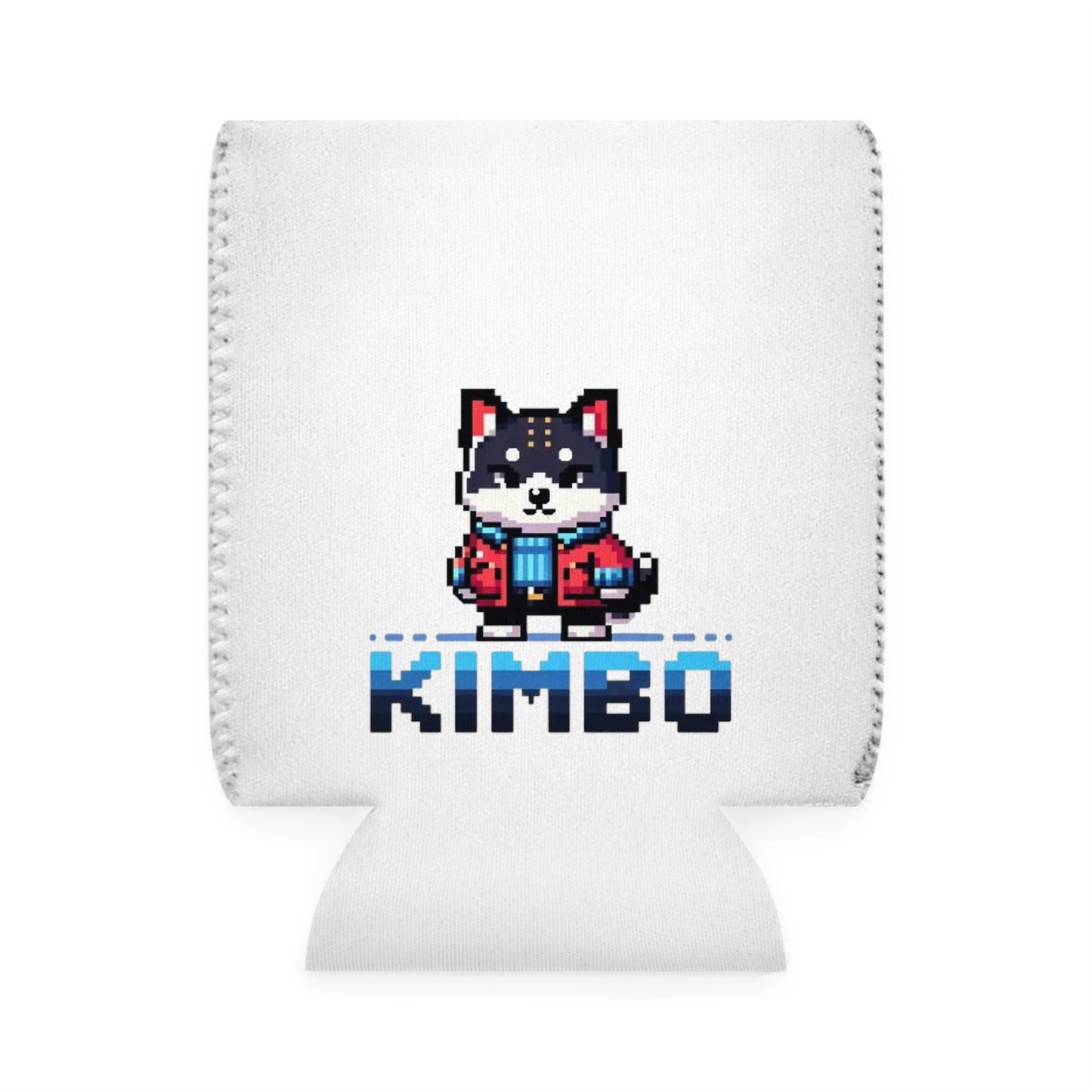 KIMBO White Can Cooler Sleeve COQ INU 0x420 #KIMBO Blue By Nifty