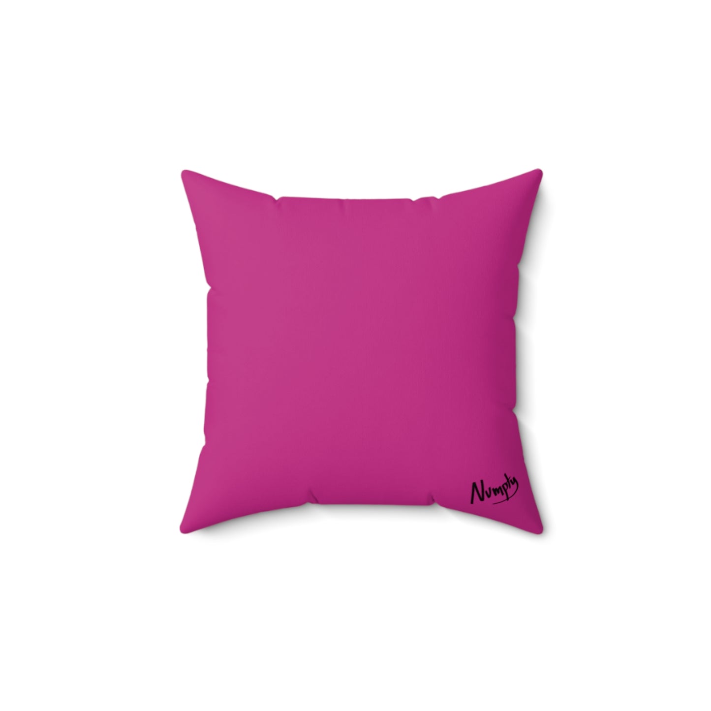 Hot Pink Spun Polyester Square Pillow Pepe Portraits signature by Numpty (COQ INU 0x420) #Clown by Numpty