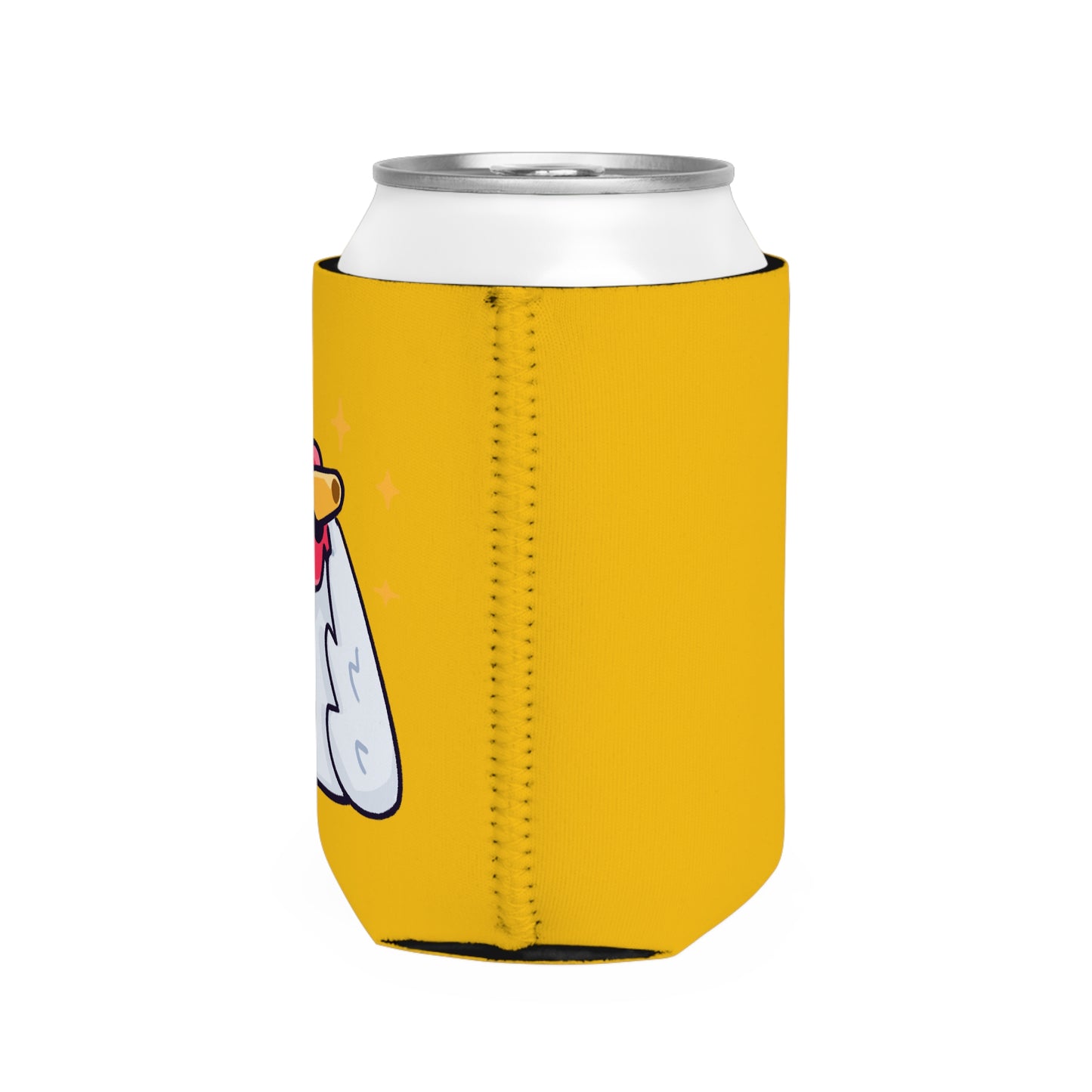 Yellow Can Cooler Sleeve COQ INU 0x420 #Feels Good by Gravy