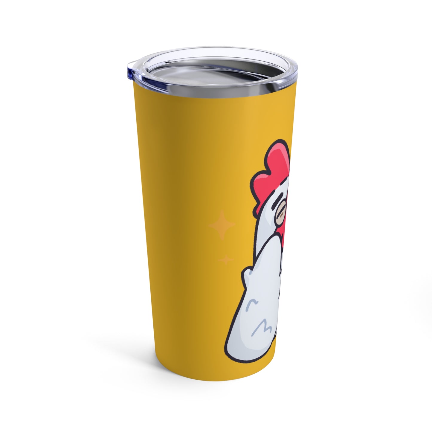 Tumbler 20oz COQ INU (0x420 Shop) on Yellow Background #Feels Good Head by Gravy