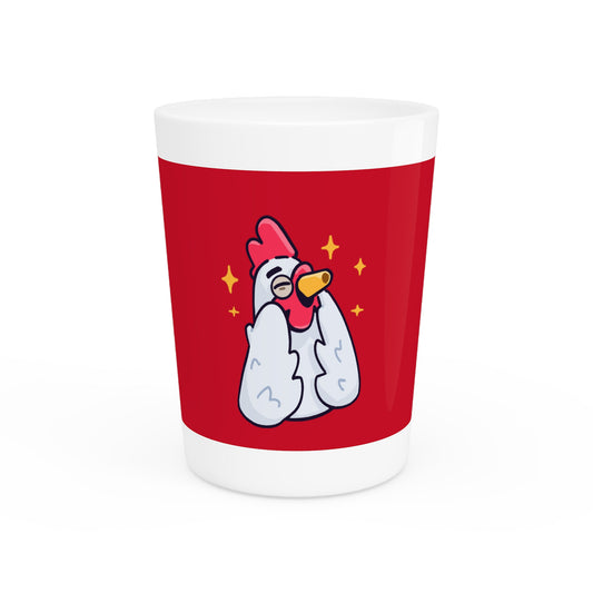 Shot Glass on Red (0x420 COQ INU Store) #Feels Good By Gravy