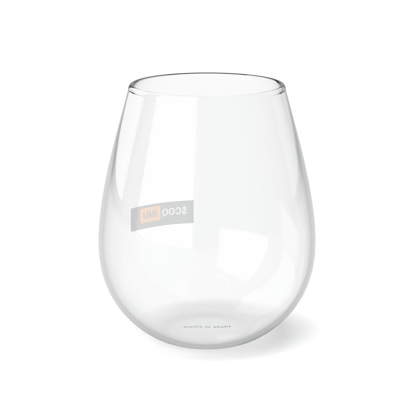 Nifty Fan Art Branded COQ INU Stemless Wine Glass, 11.75oz