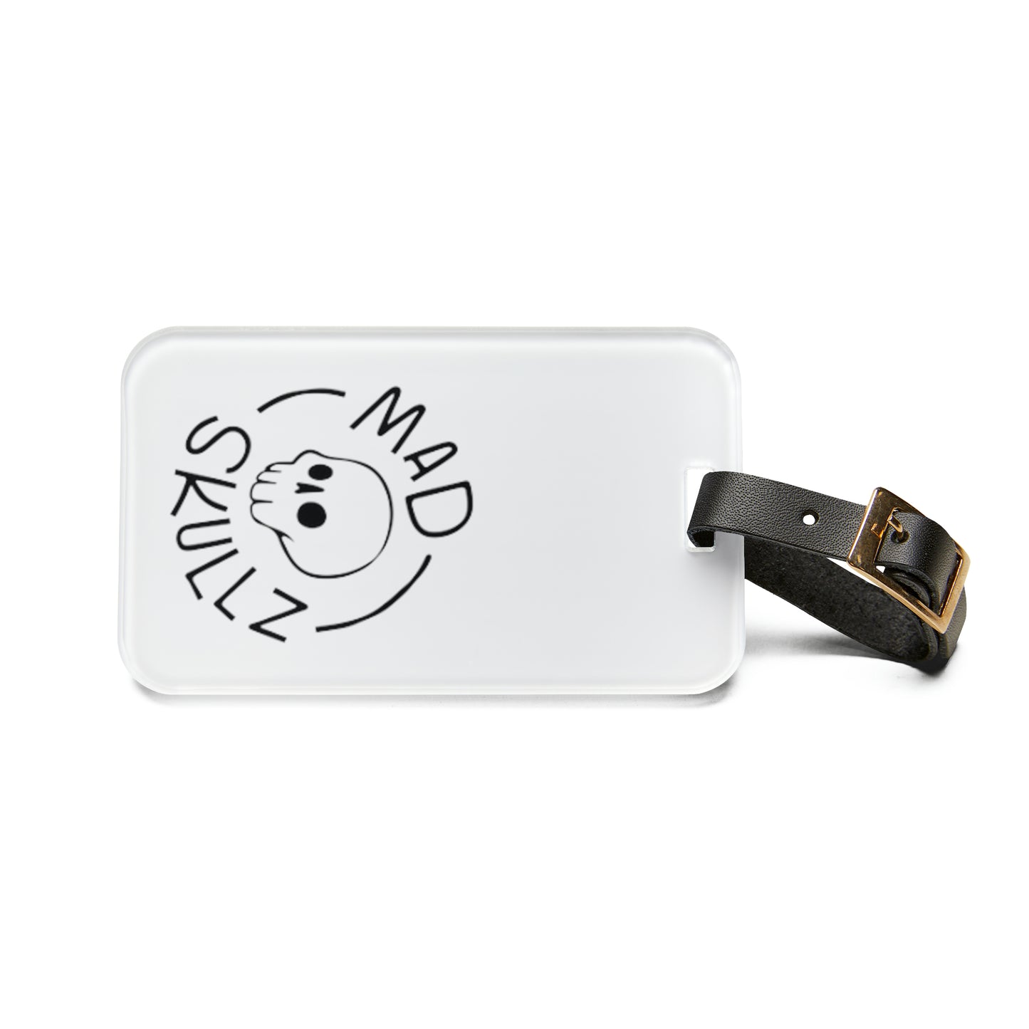 Luggage Tag with Purple Madskullz Circle Logo