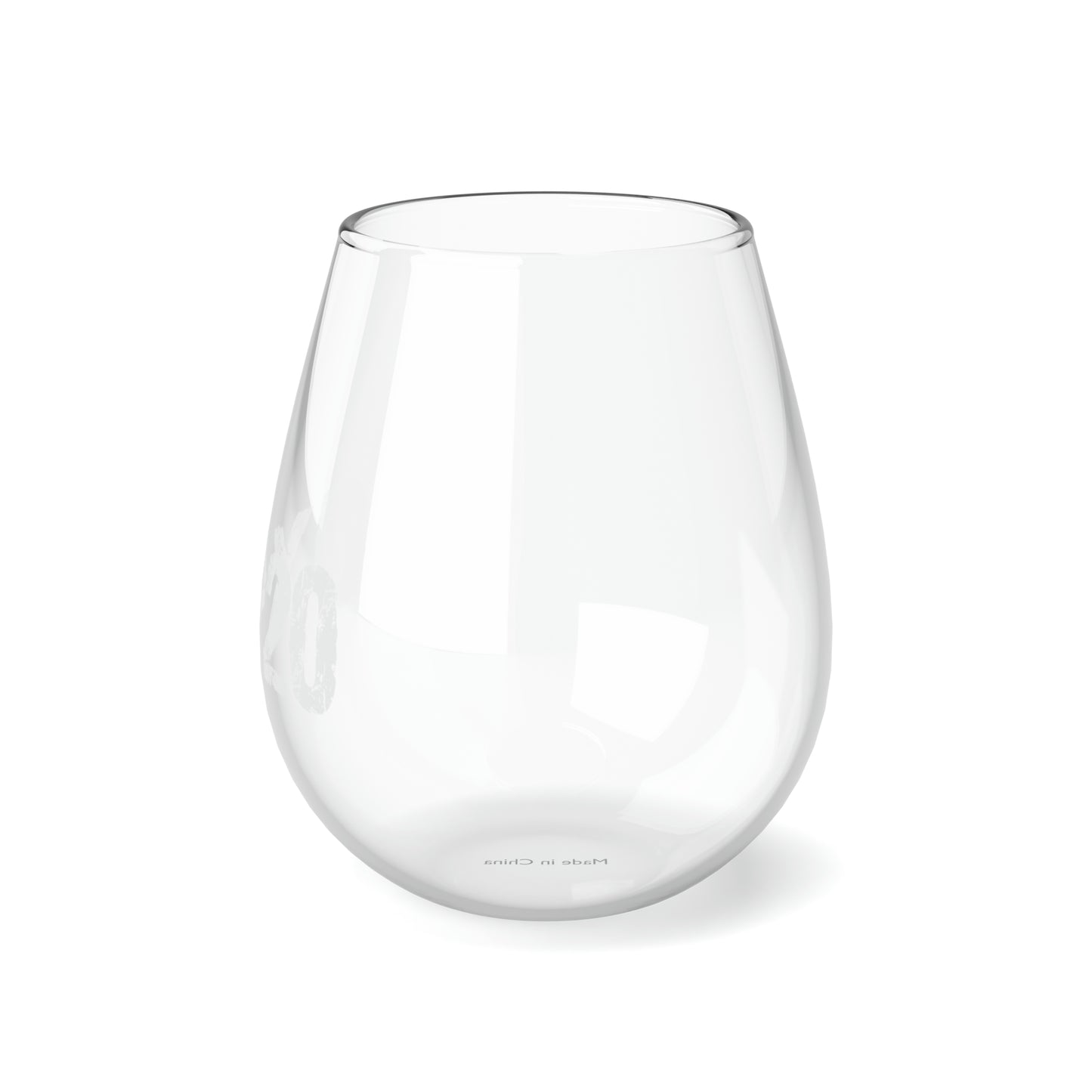 0x420 White COQ INU Stemless Wine Glass, 11.75oz by Nifty