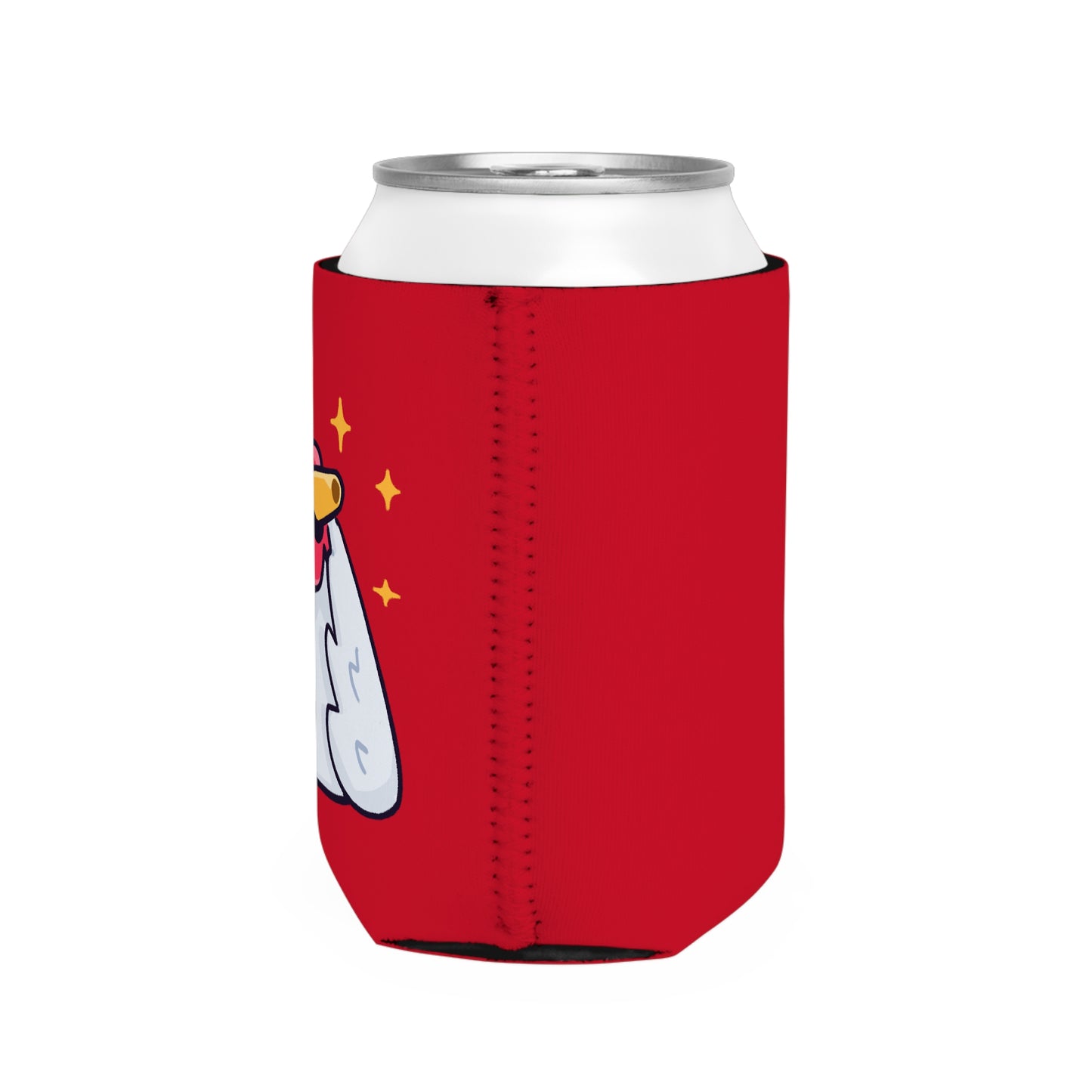 Red Can Cooler Sleeve COQ INU 0x420 #Feels Good by Gravy