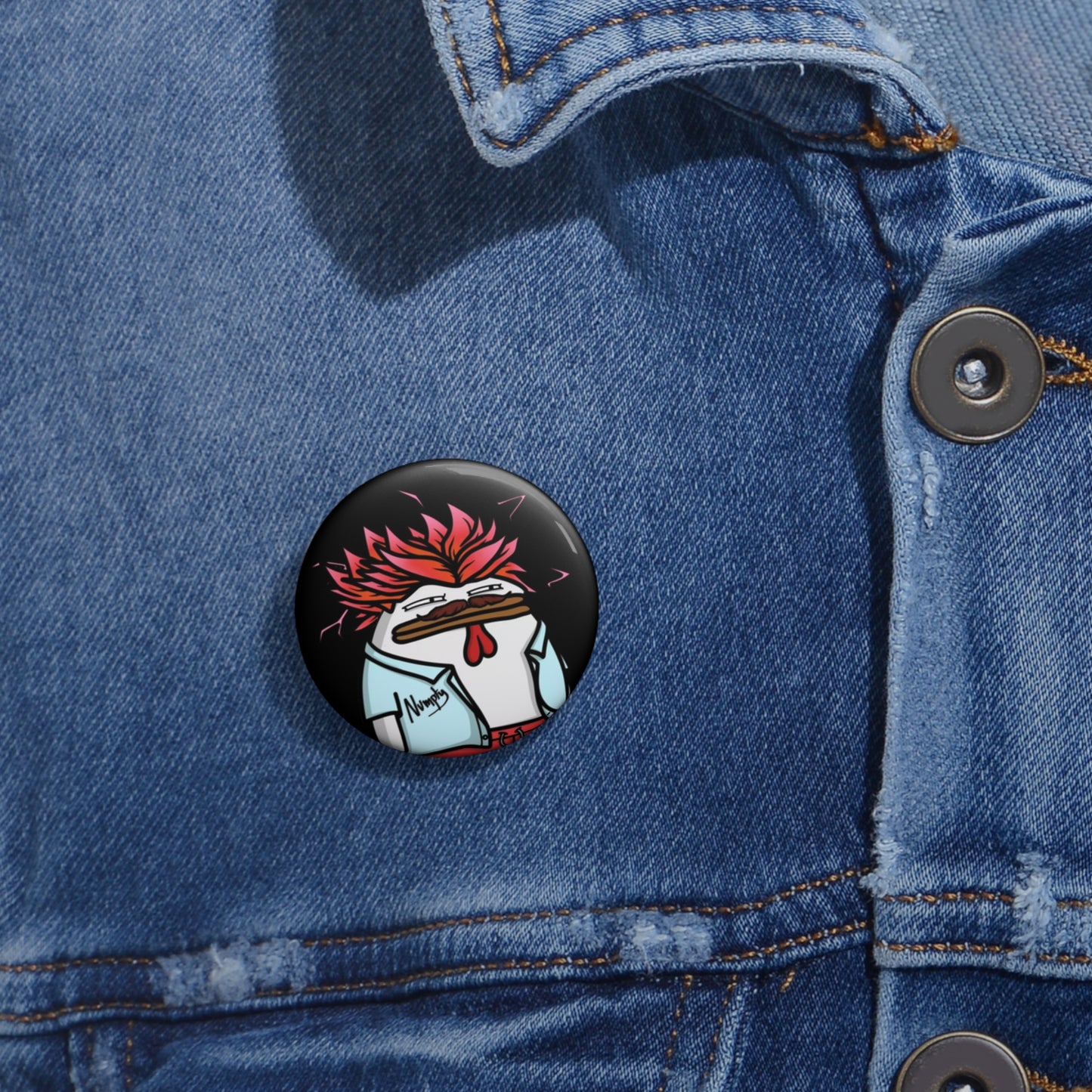 Pepe Portraits by Numpty Pin Buttons #COQ INU Pin