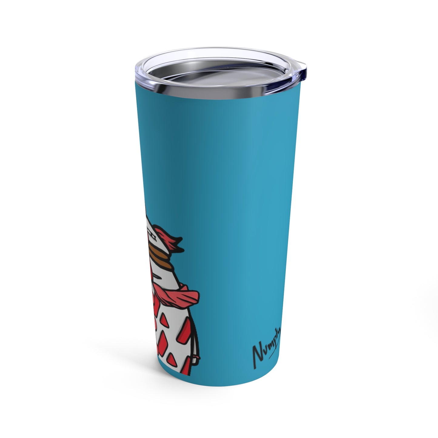 Pepe Portraits Tumbler 20oz COQ INU (0x420 Shop) on Turquoise Background #Clown by Numpty