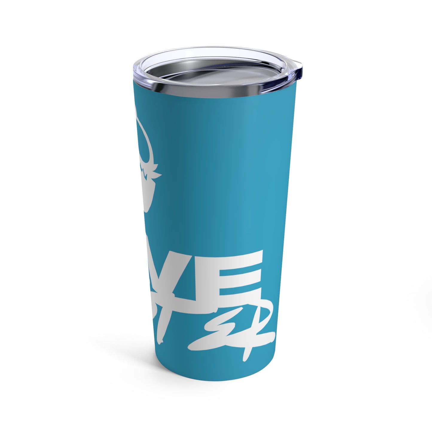 Love Monster Tumbler 20oz COQ White Text & White Monster Logo