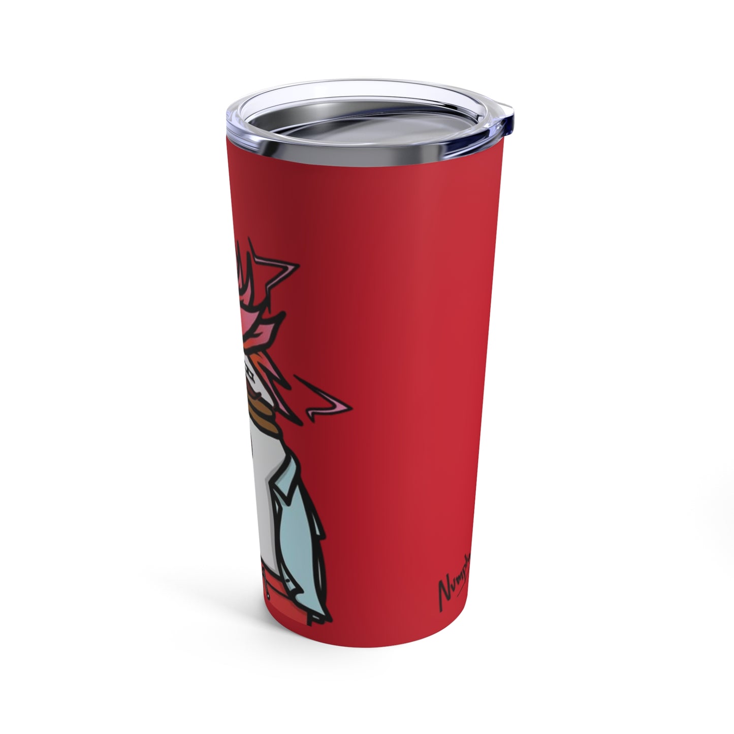 Pepe Portraits Tumbler 20oz COQ INU (0x420 Shop) on Red Background #2720 By Numpty