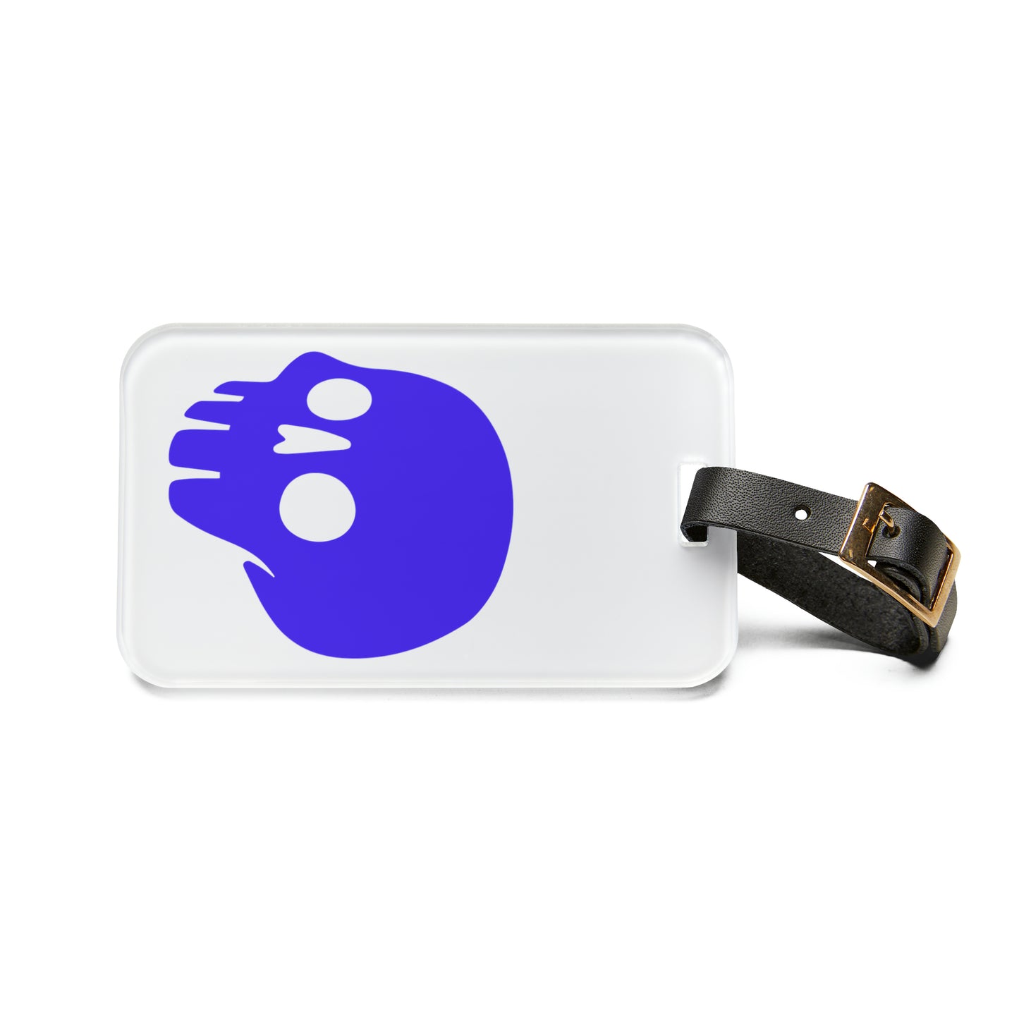 Luggage Tag with Purple Madskullz Purple Skull Logo