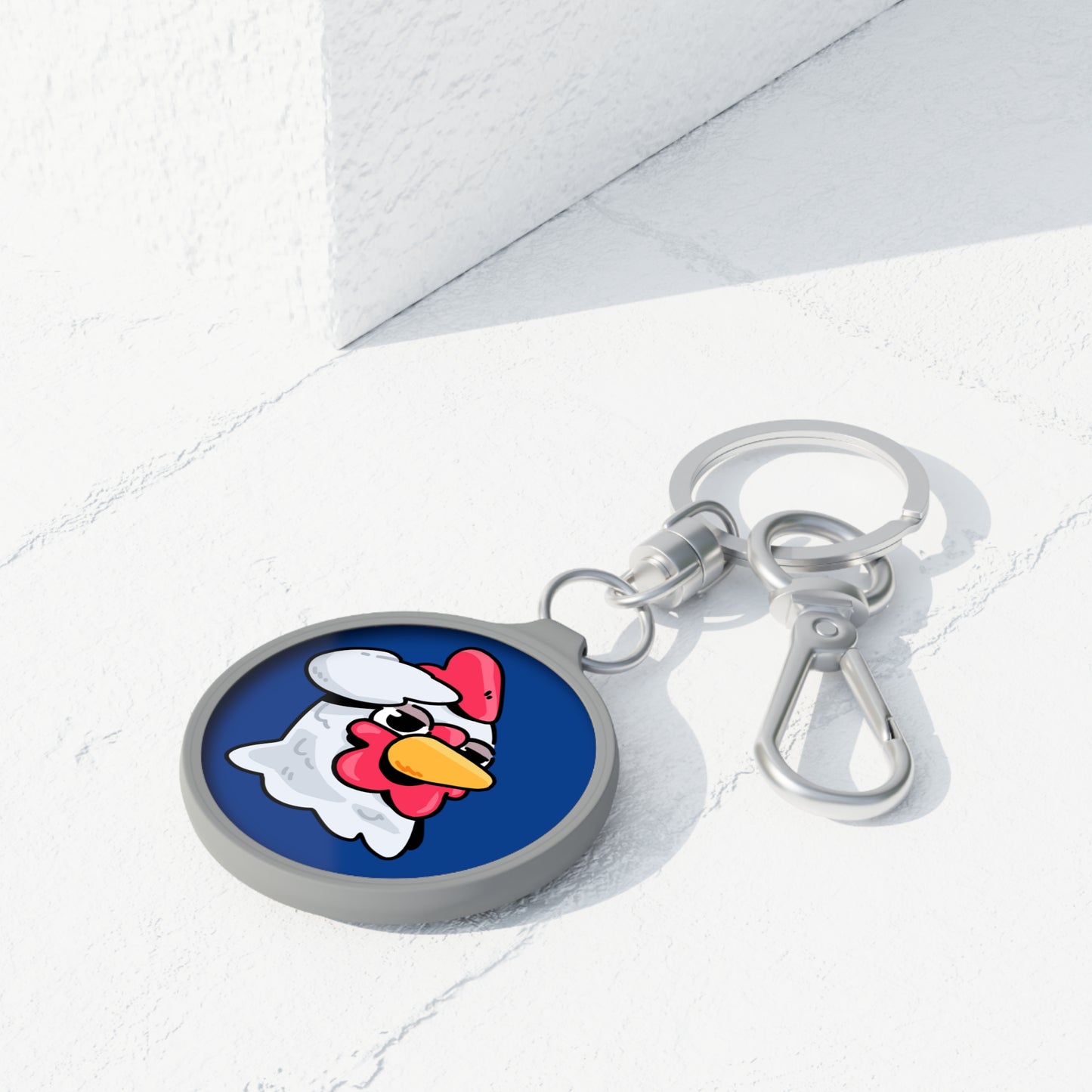 Keyring Tag COQ INU 0x420 Navy back ground COQ Salute by Gravy