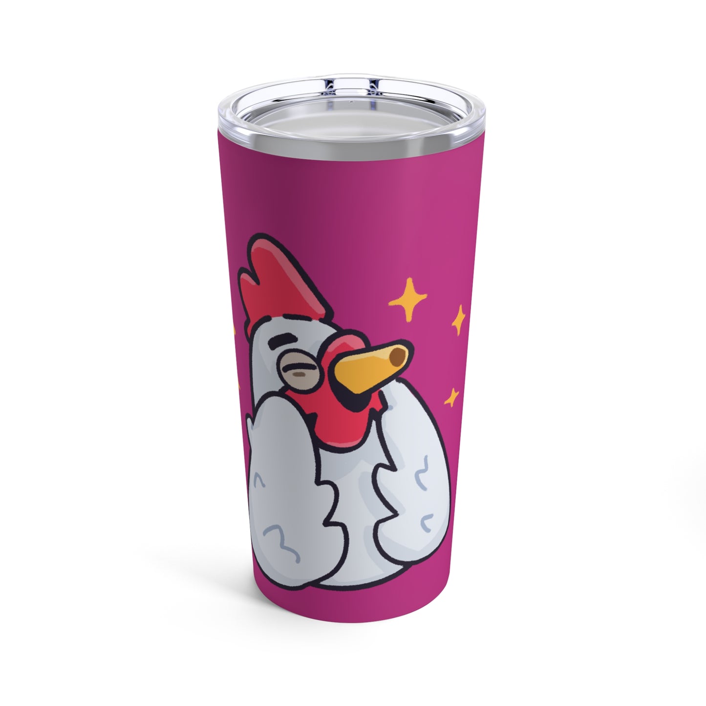 Tumbler 20oz COQ INU (0x420 Shop) on Hot Pink Background #Feels Good Head by Gravy