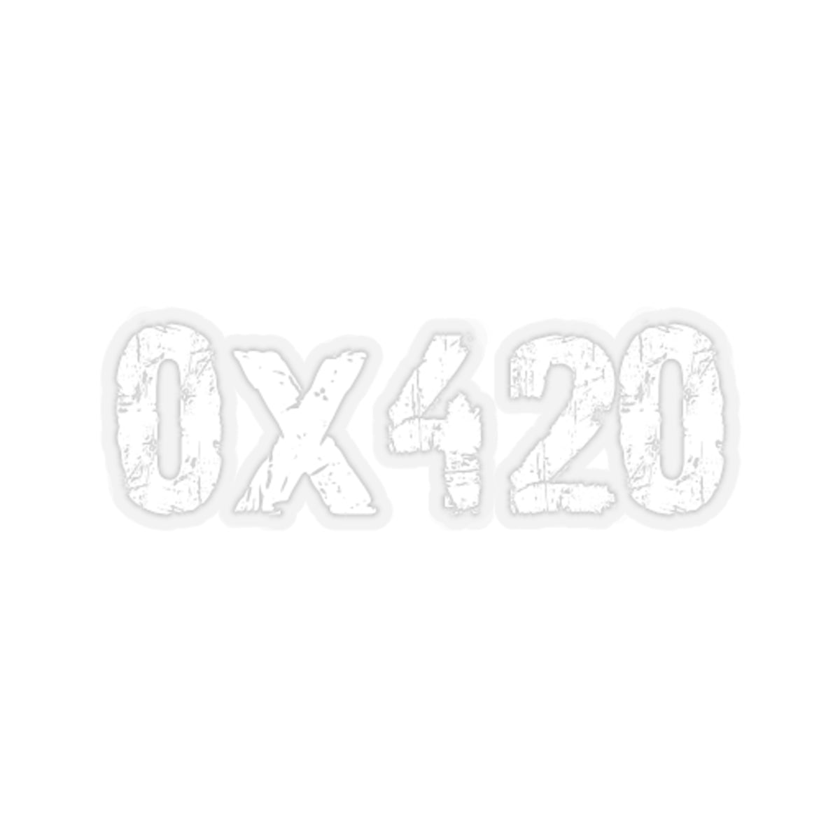 COQ INU 0x420 White Sticker by Nifty