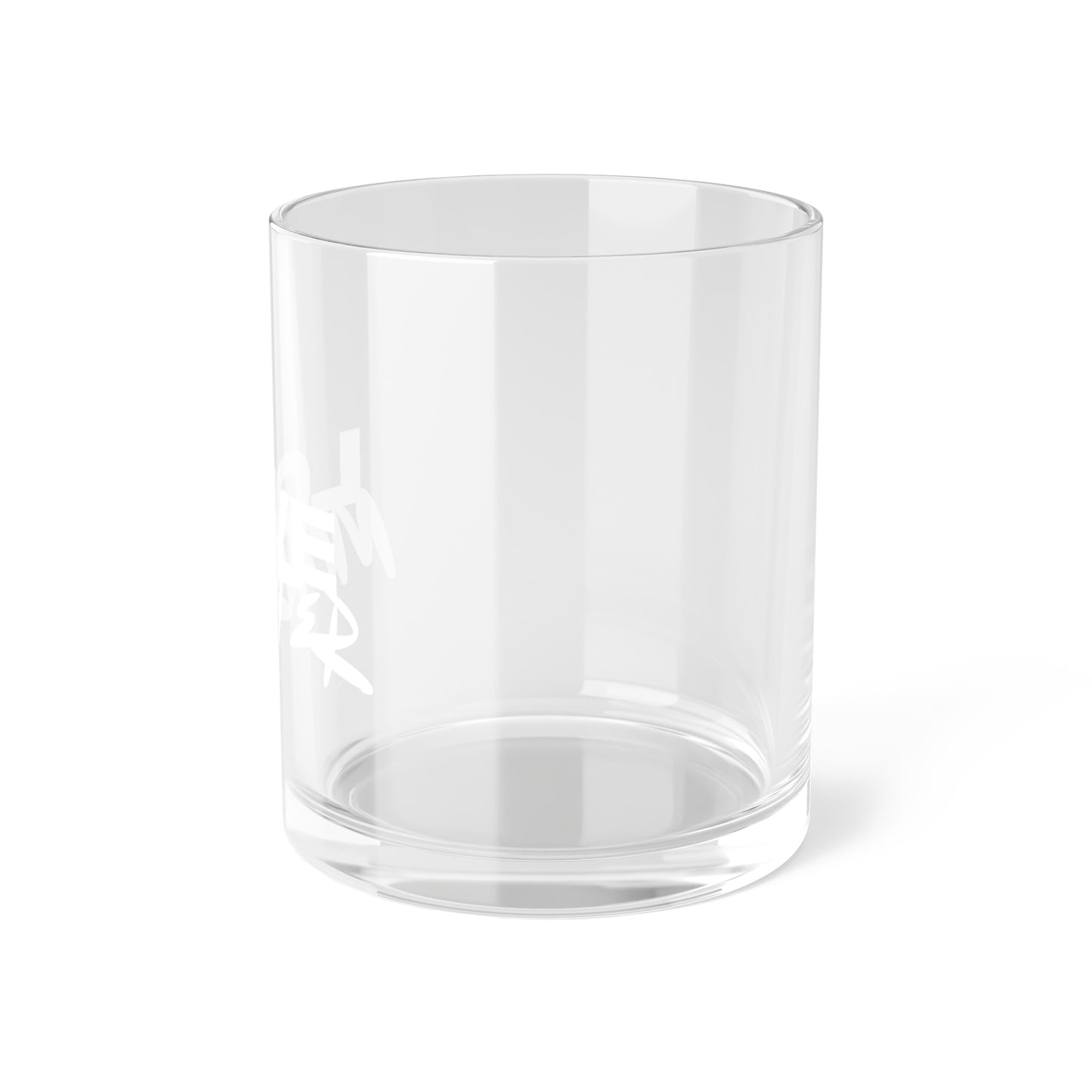 Love Monster Bar Glass Logo Text White