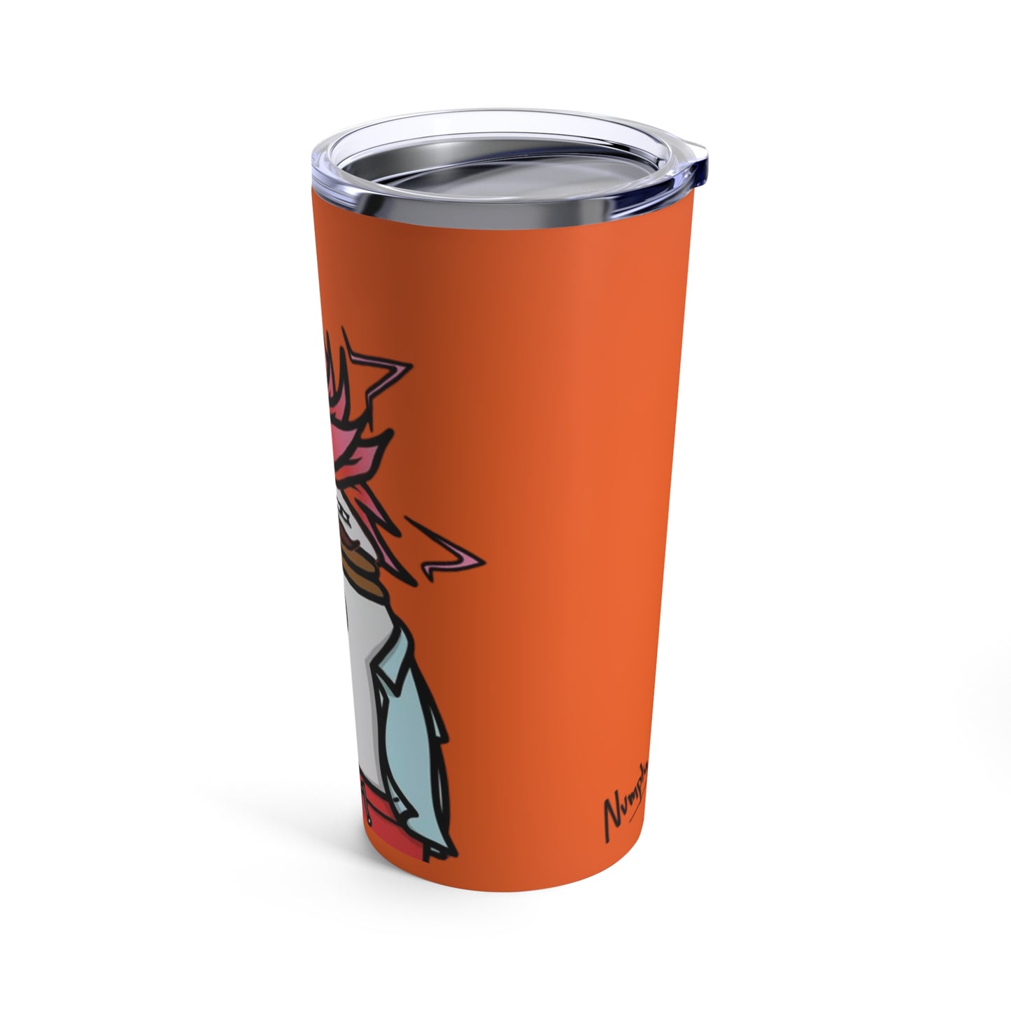 Pepe Portraits Tumbler 20oz COQ INU (0x420 Shop) on Orange Background #2720 By Numpty