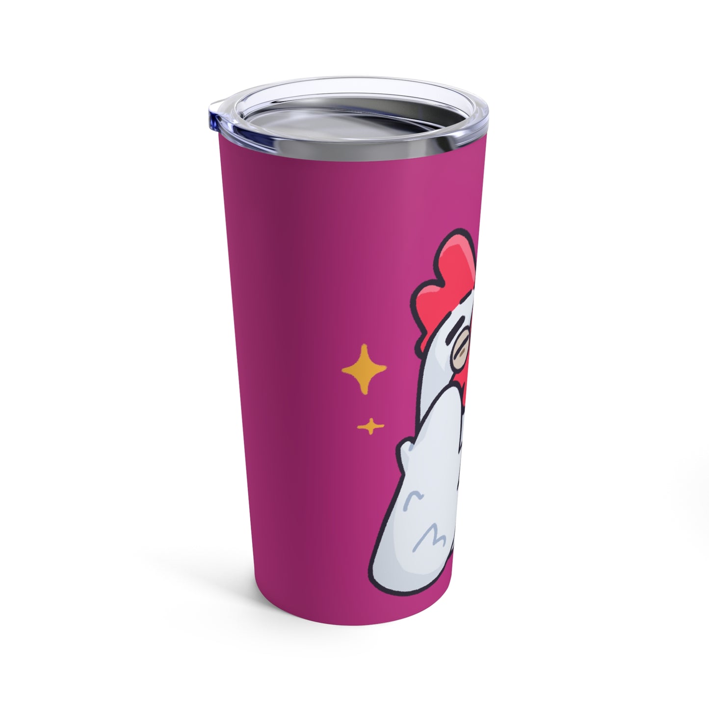 Tumbler 20oz COQ INU (0x420 Shop) on Hot Pink Background #Feels Good Head by Gravy