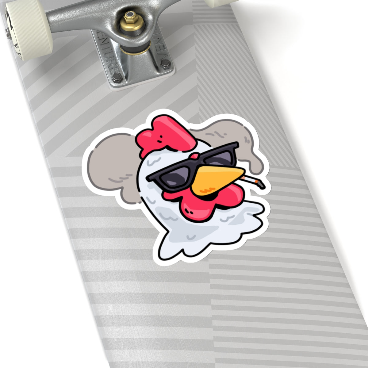 Gravy Fan Art COQ INU Smoking Head Sticker (0x420 INU Shop) White Background