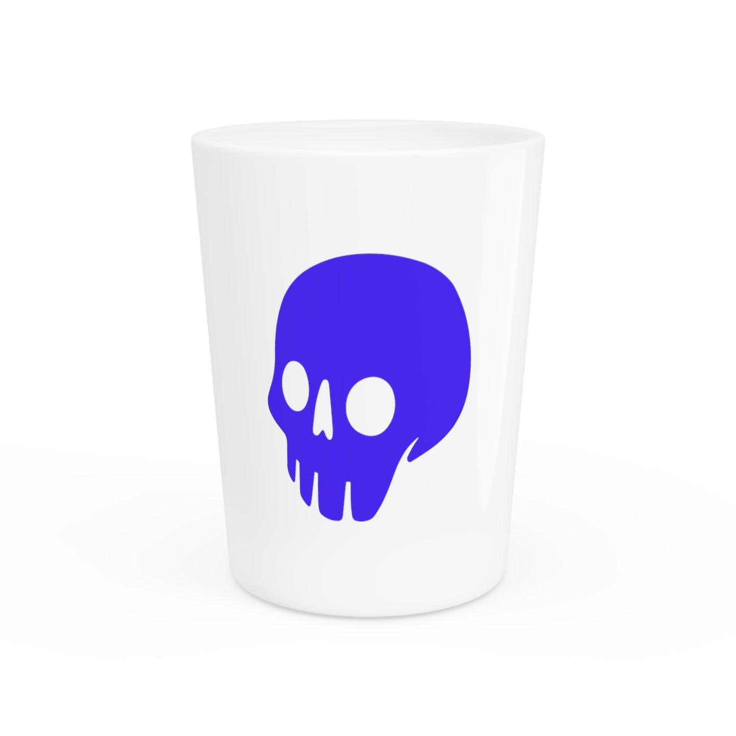 Madskullz Purple Skull Logo Shot Glass on White (0x420 COQ INU Store)