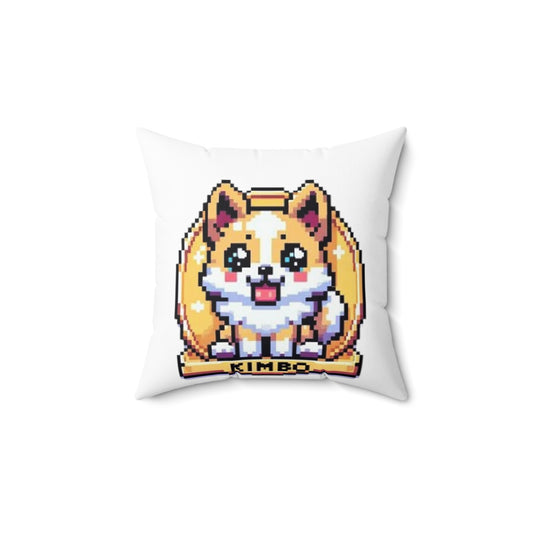 KIMBO White Spun Polyester Square Pillow 0x420 INU (COQ INU 0x420) #KIMBO Gold By Nifty